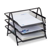 Dokumentenablage Metall Schwarz von Relaxdays