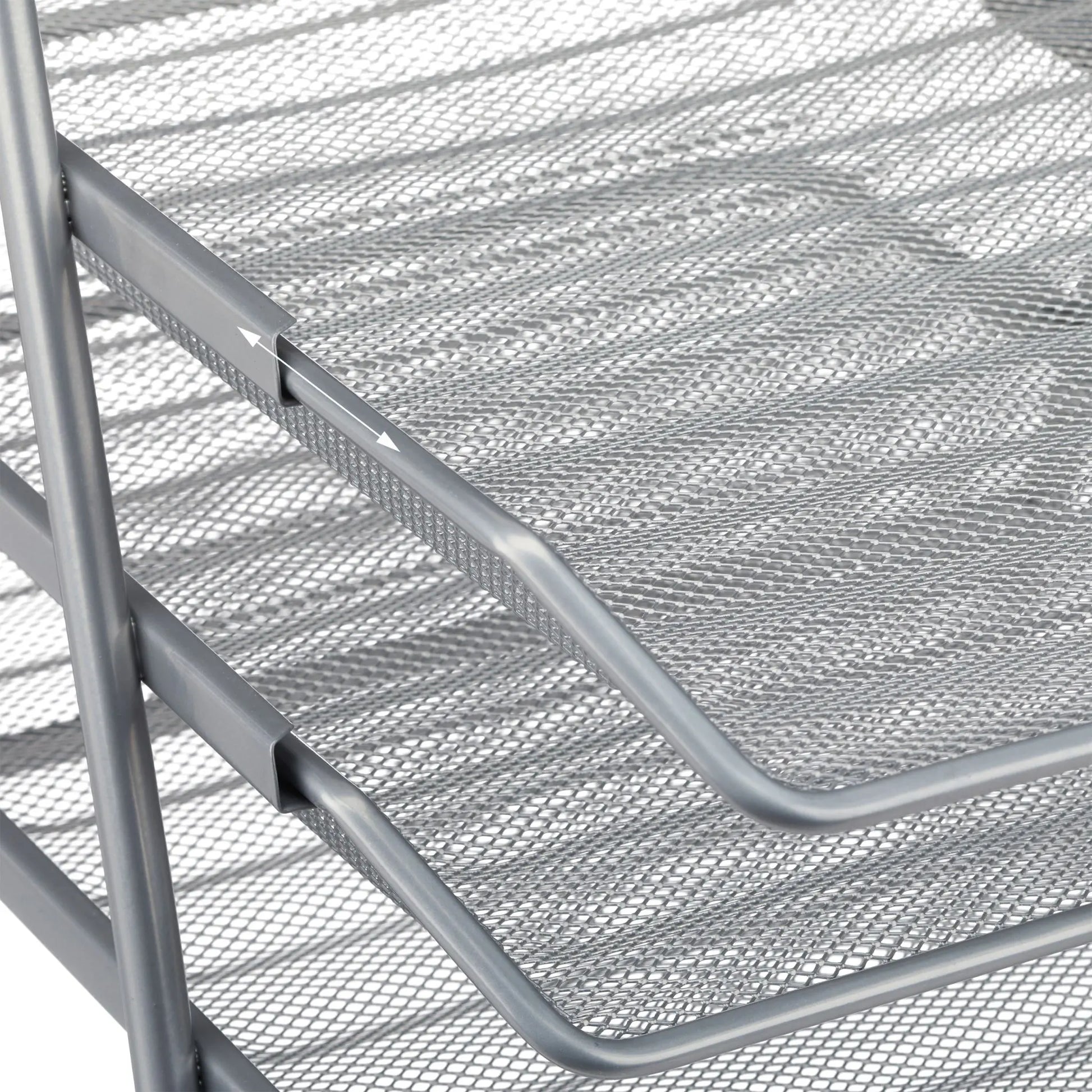 Dokumentenablage Metall Silber von Relaxdays
