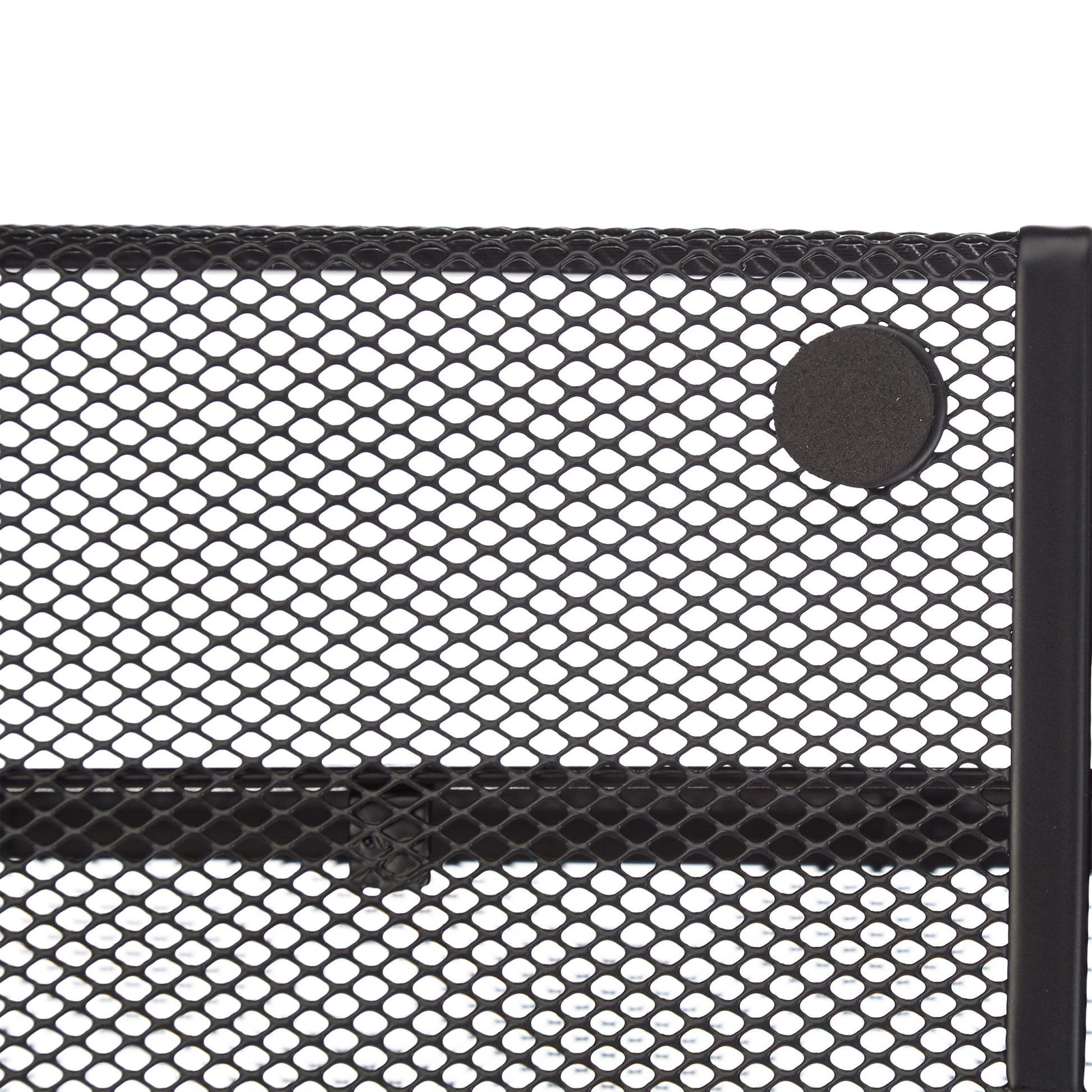 Magazinständer Metallgeflecht Schwarz von Relaxdays