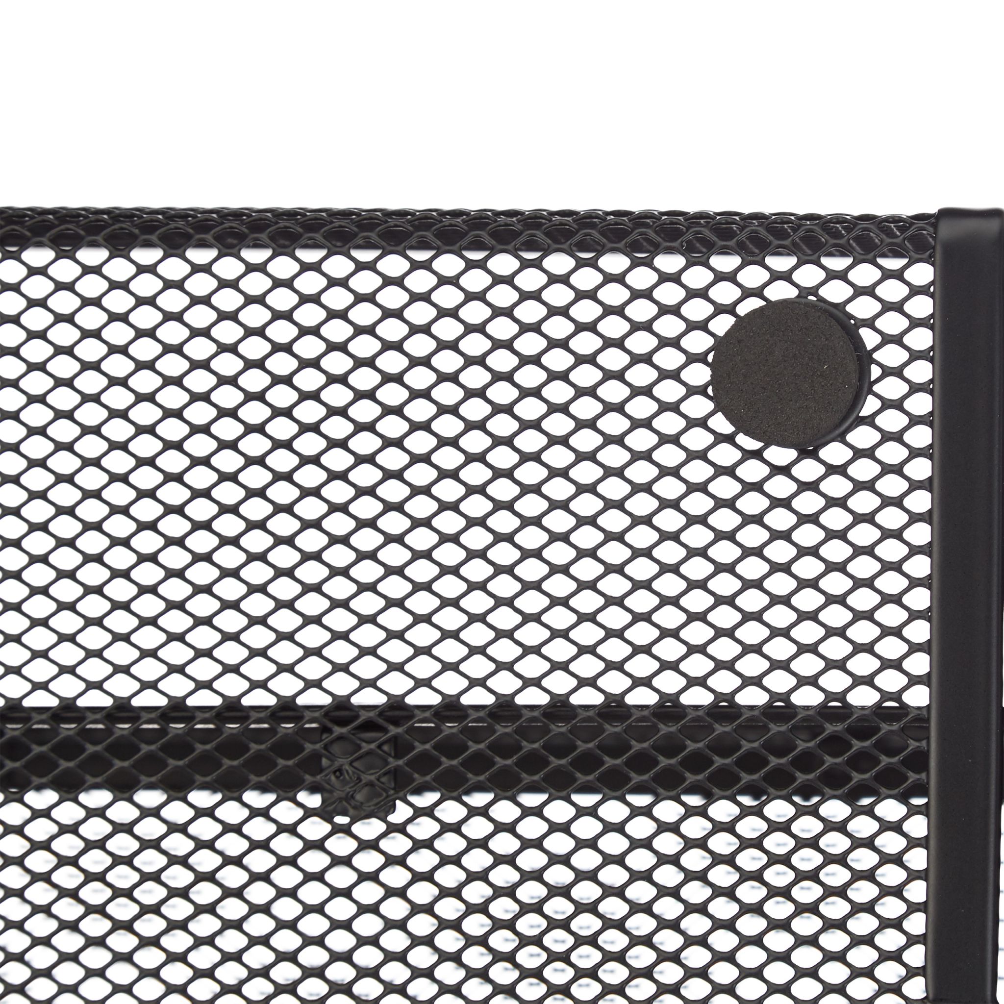 Magazinständer Metallgeflecht Schwarz von Relaxdays