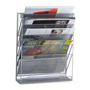 Zeitschriftenhalter Wand Silber