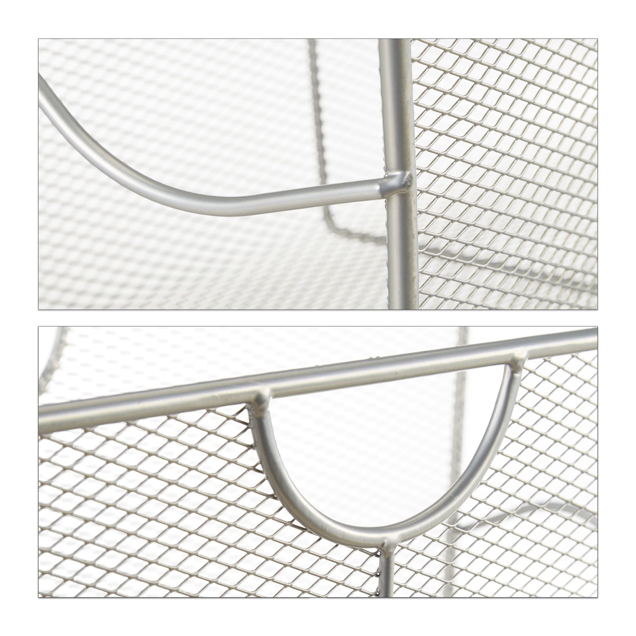 Zeitungsständer Mesh Silber