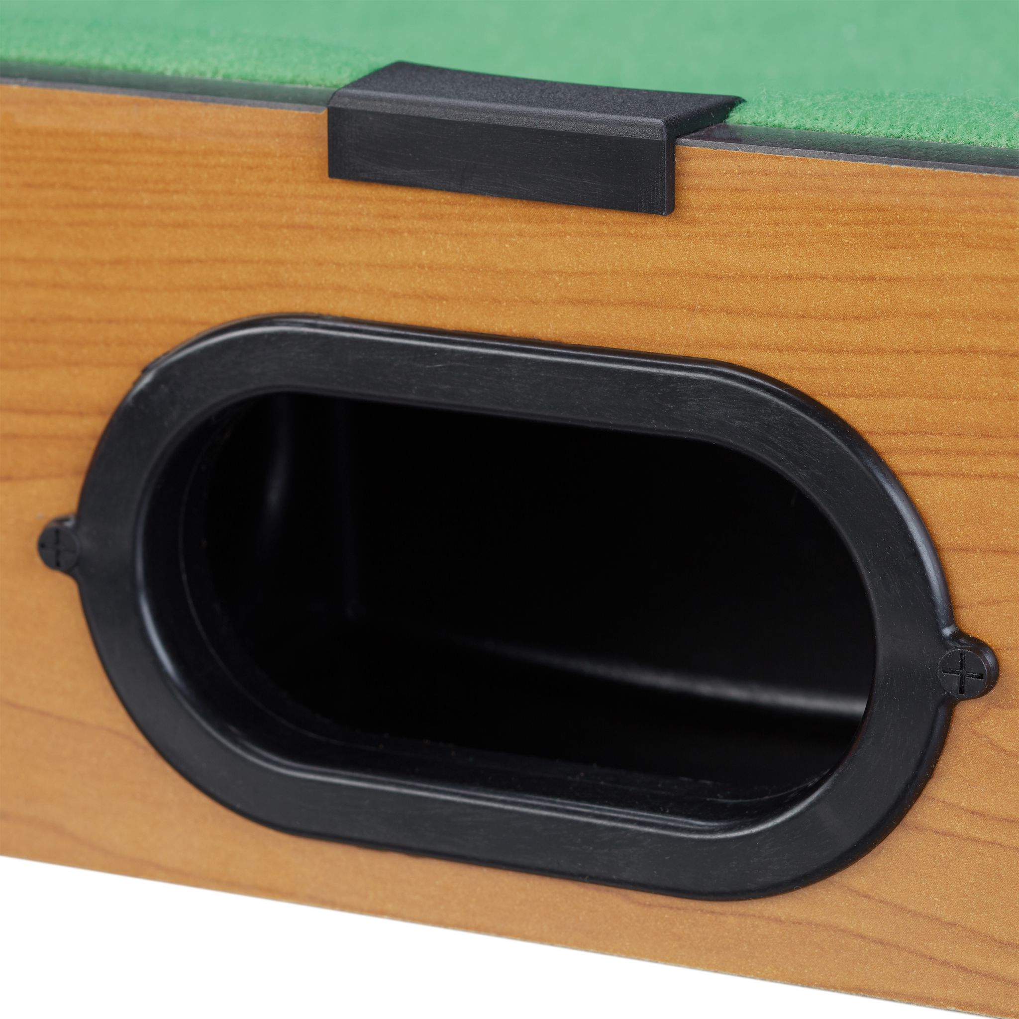 Tischbillard Dunkelgrün-Hellbraun-Schwarz von Relaxdays