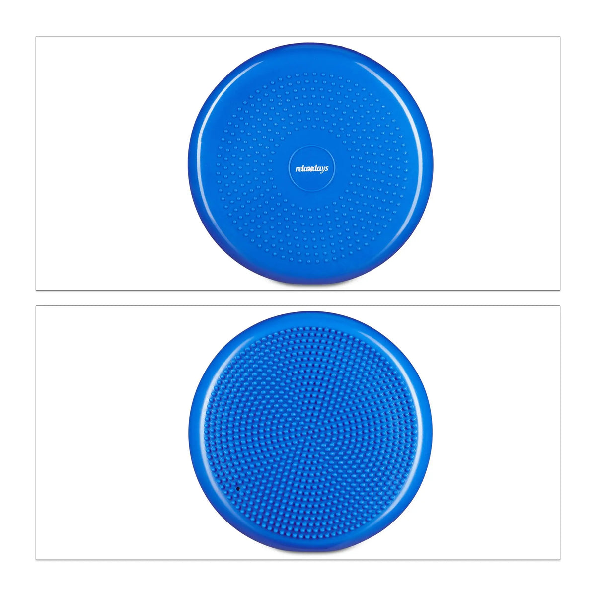 Balance Kissen 33cm mit Luftpumpe Blau von Relaxdays