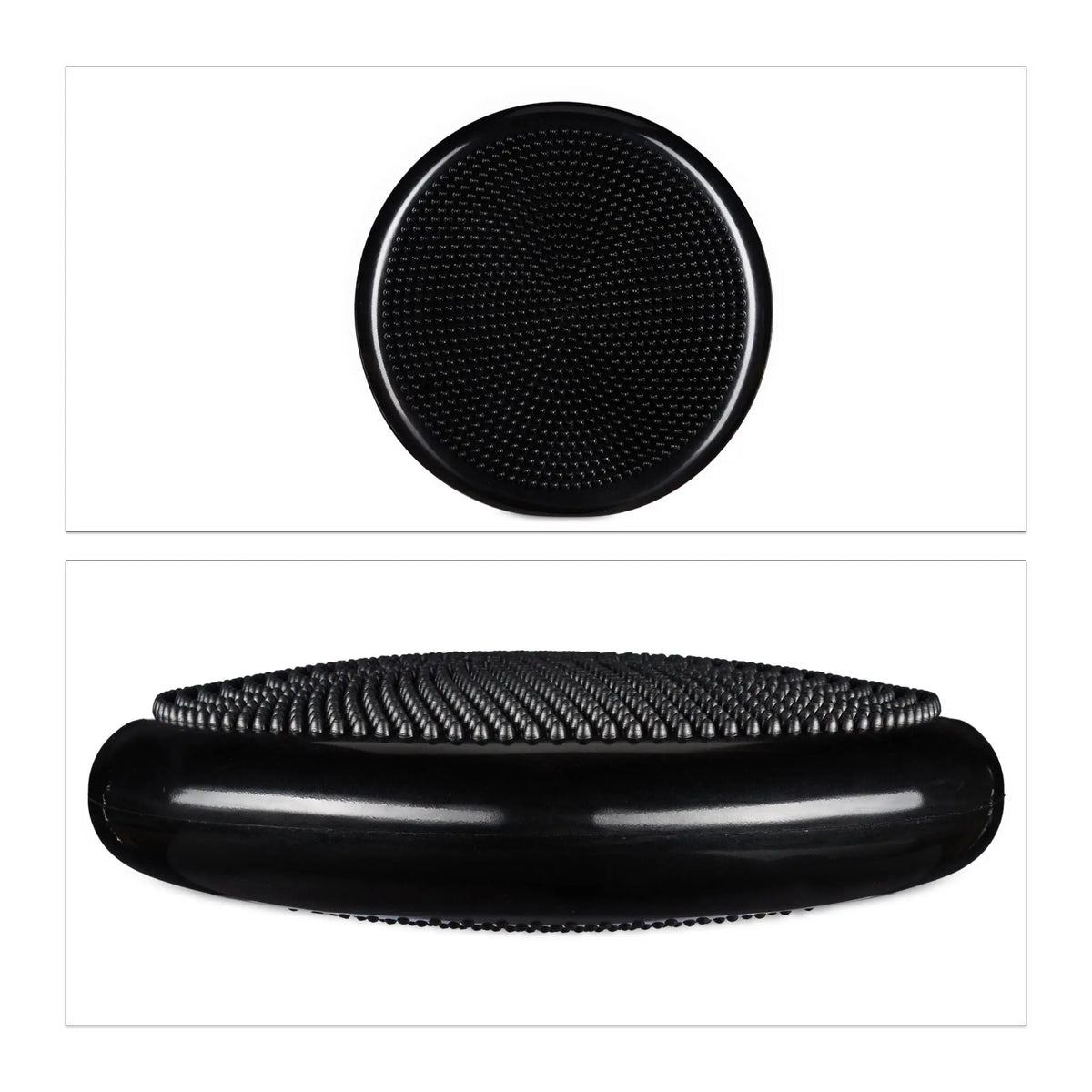 Balance Kissen 33cm mit Luftpumpe Schwarz von Relaxdays