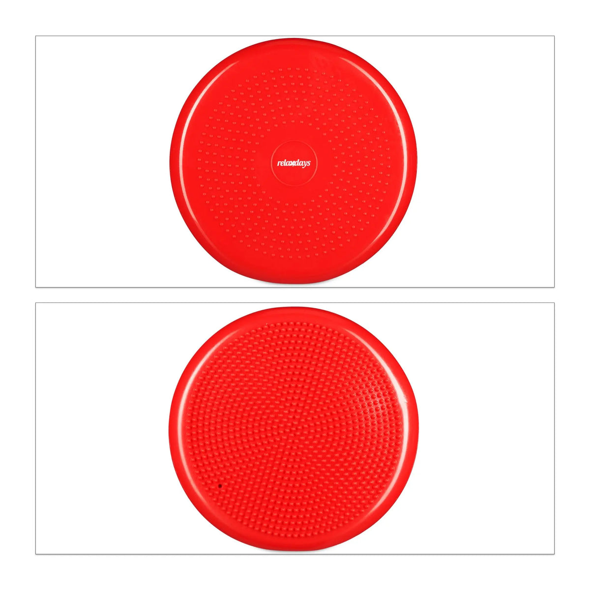 Balance Kissen 33cm mit Luftpumpe Rot von Relaxdays