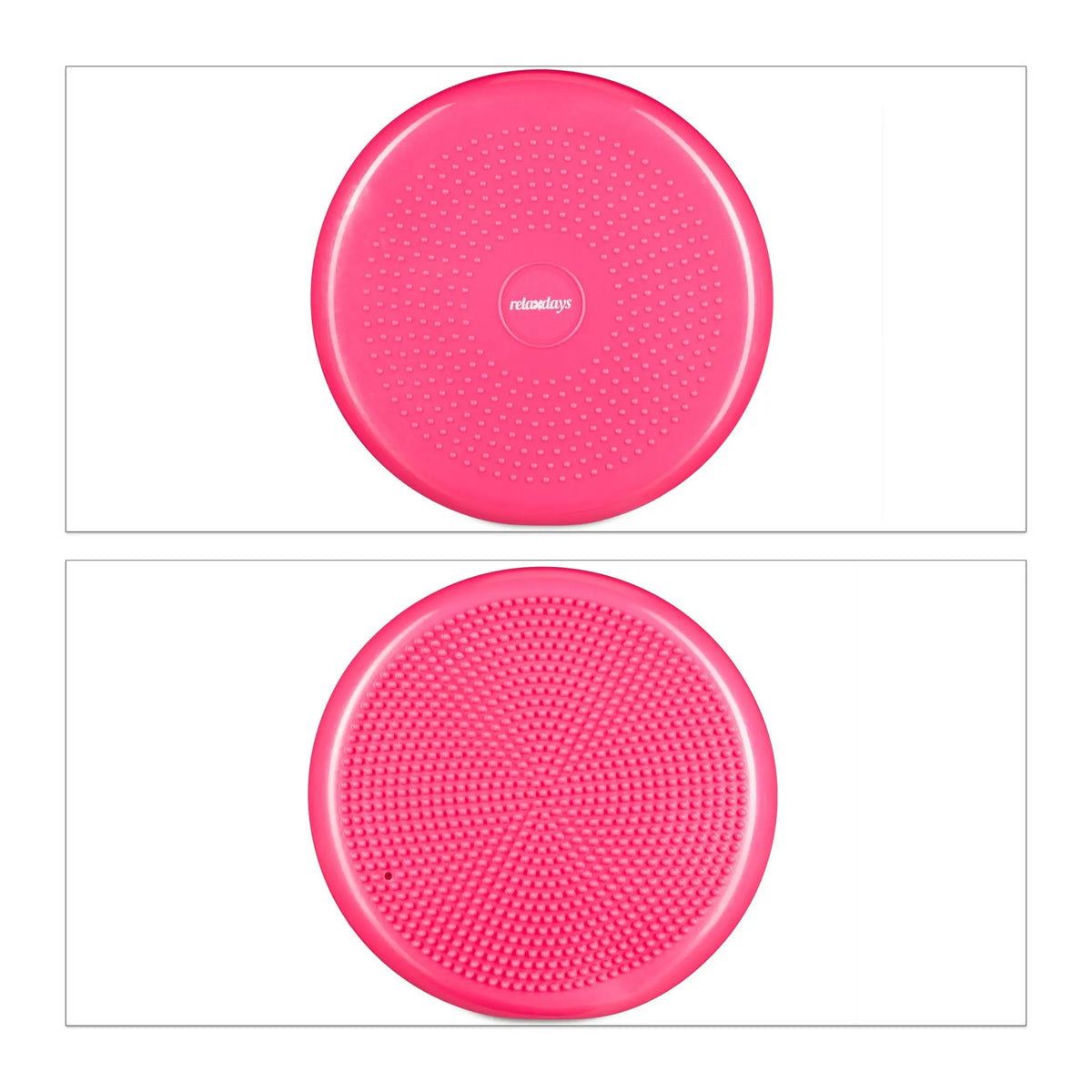 Balance Kissen 33cm mit Luftpumpe Pink von Relaxdays