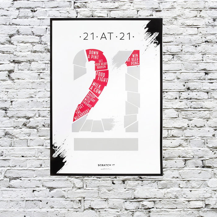 Scratch Poster 21at21 von Novelty