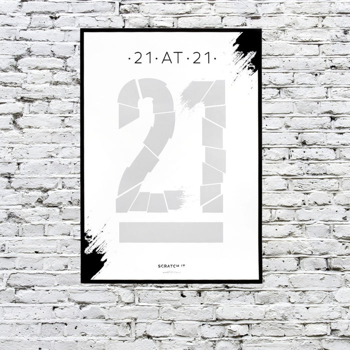 Scratch Poster 21at21 von Novelty