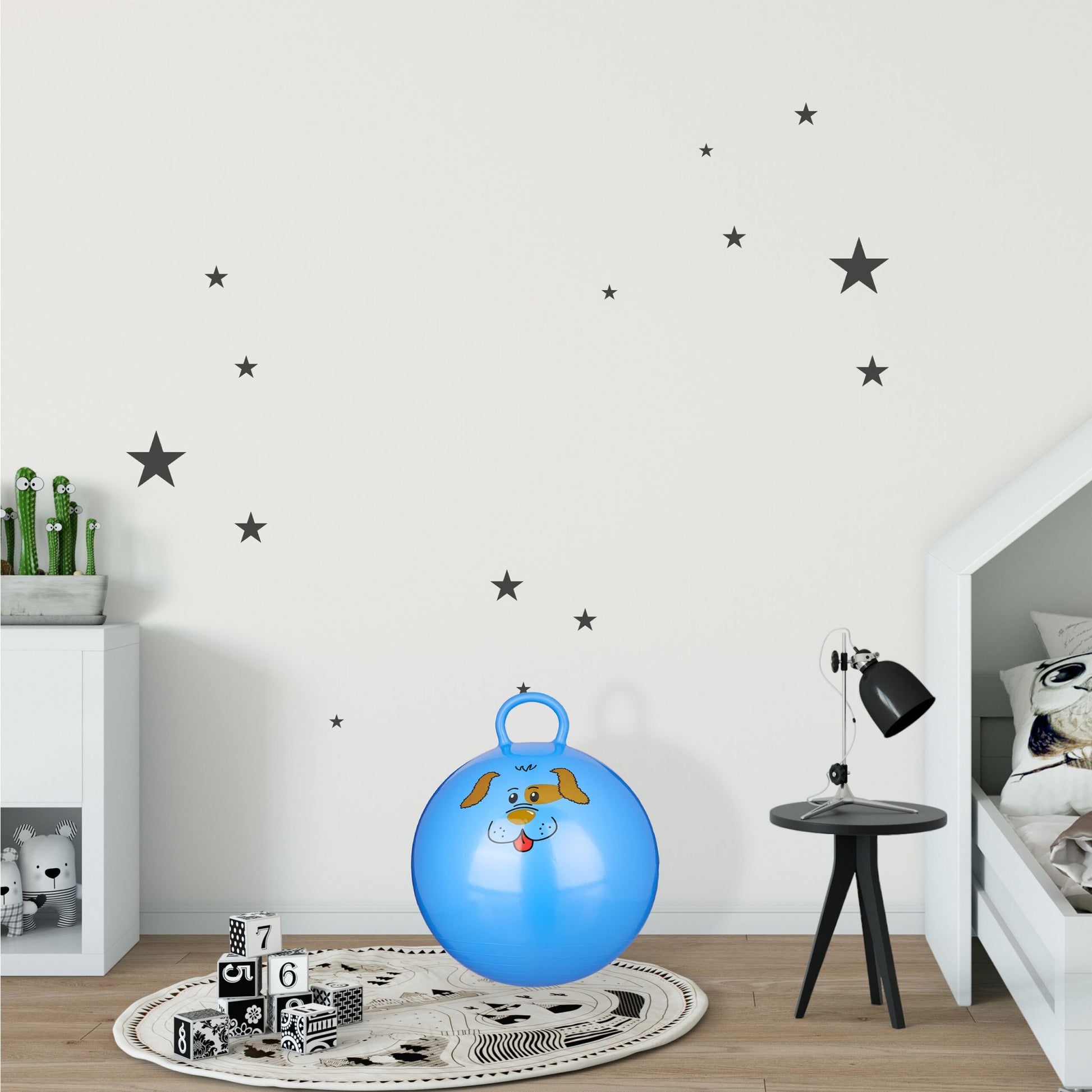 Hüpfball Kinder Blau von Relaxdays