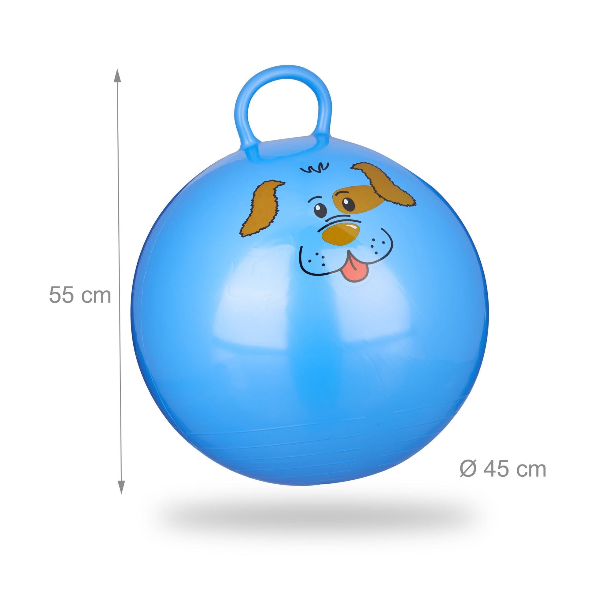 Hüpfball Kinder Blau von Relaxdays