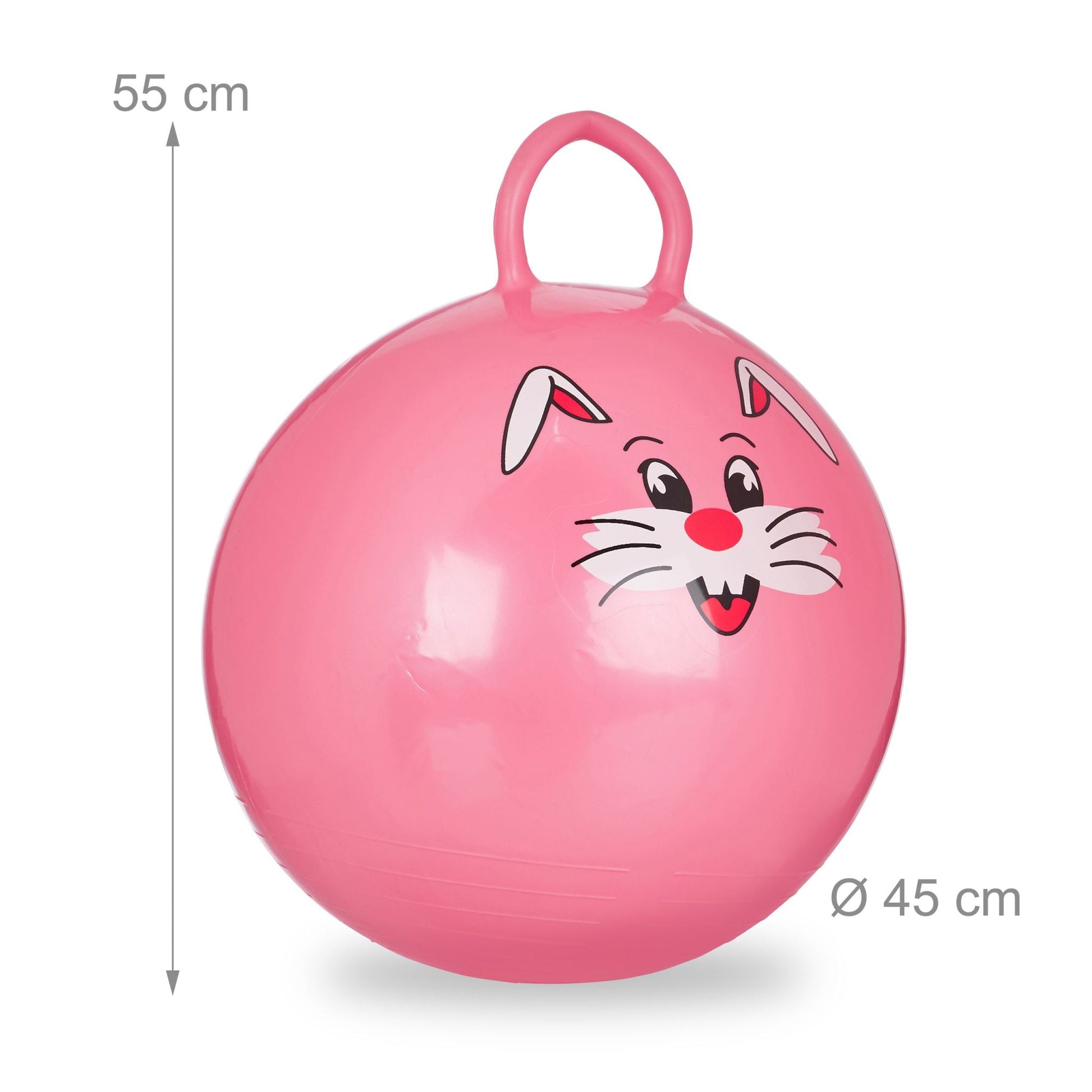 Hüpfball Kinder Rosa von Relaxdays