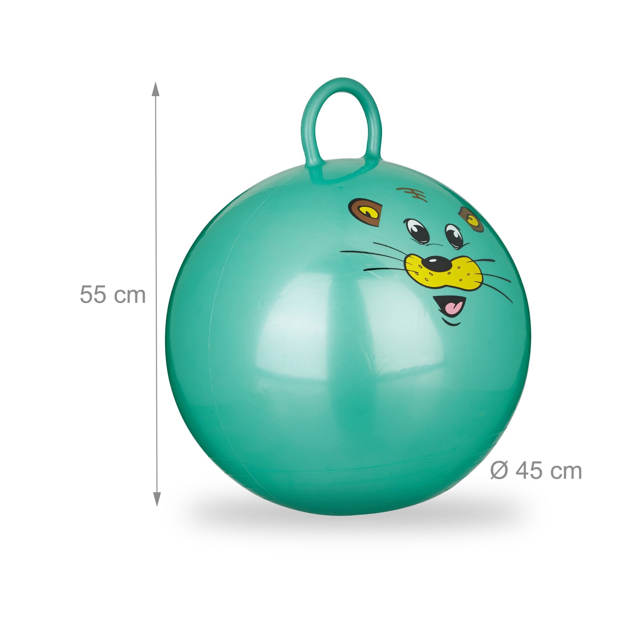 Hüpfball Kinder Grün von Relaxdays