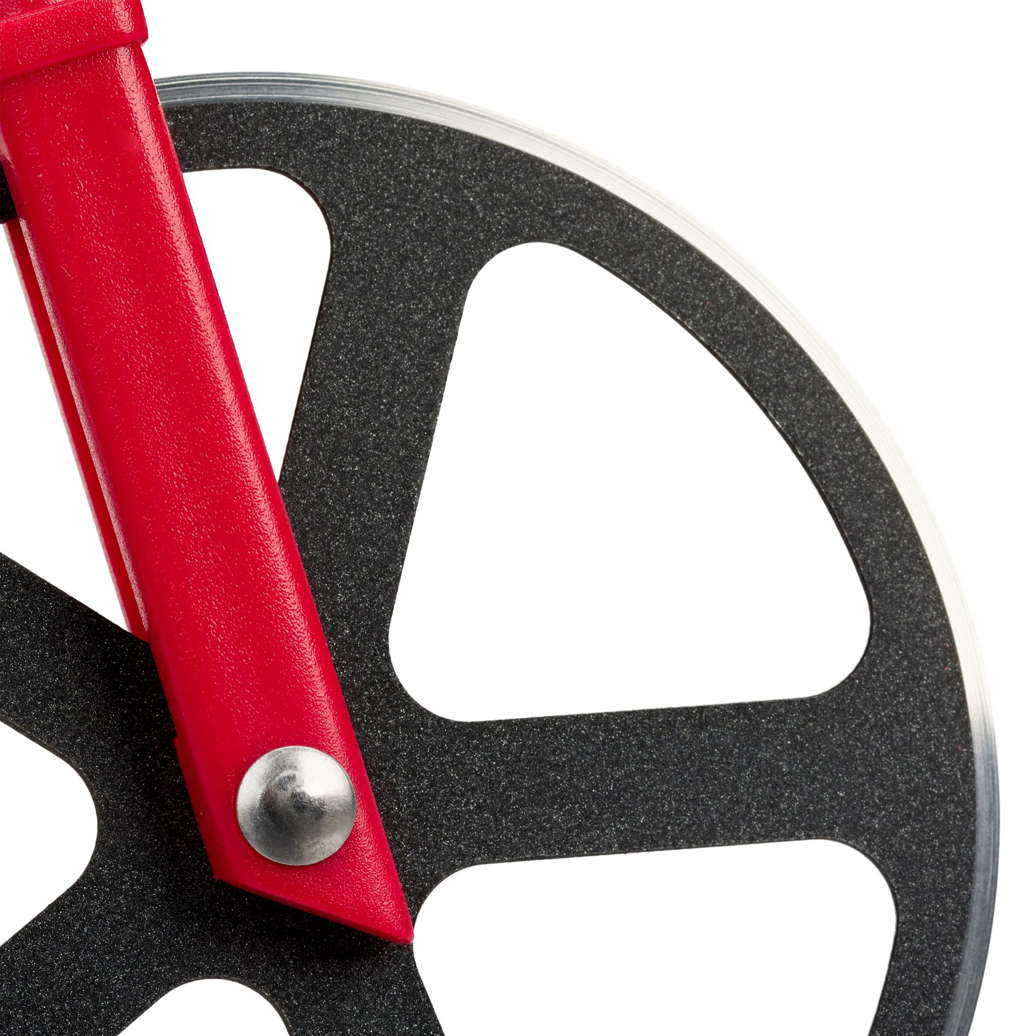Fahrrad Pizzaschneider Rot-Schwarz von Relaxdays