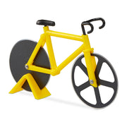 Fahrrad Pizzaschneider Gelb-Schwarz von Relaxdays