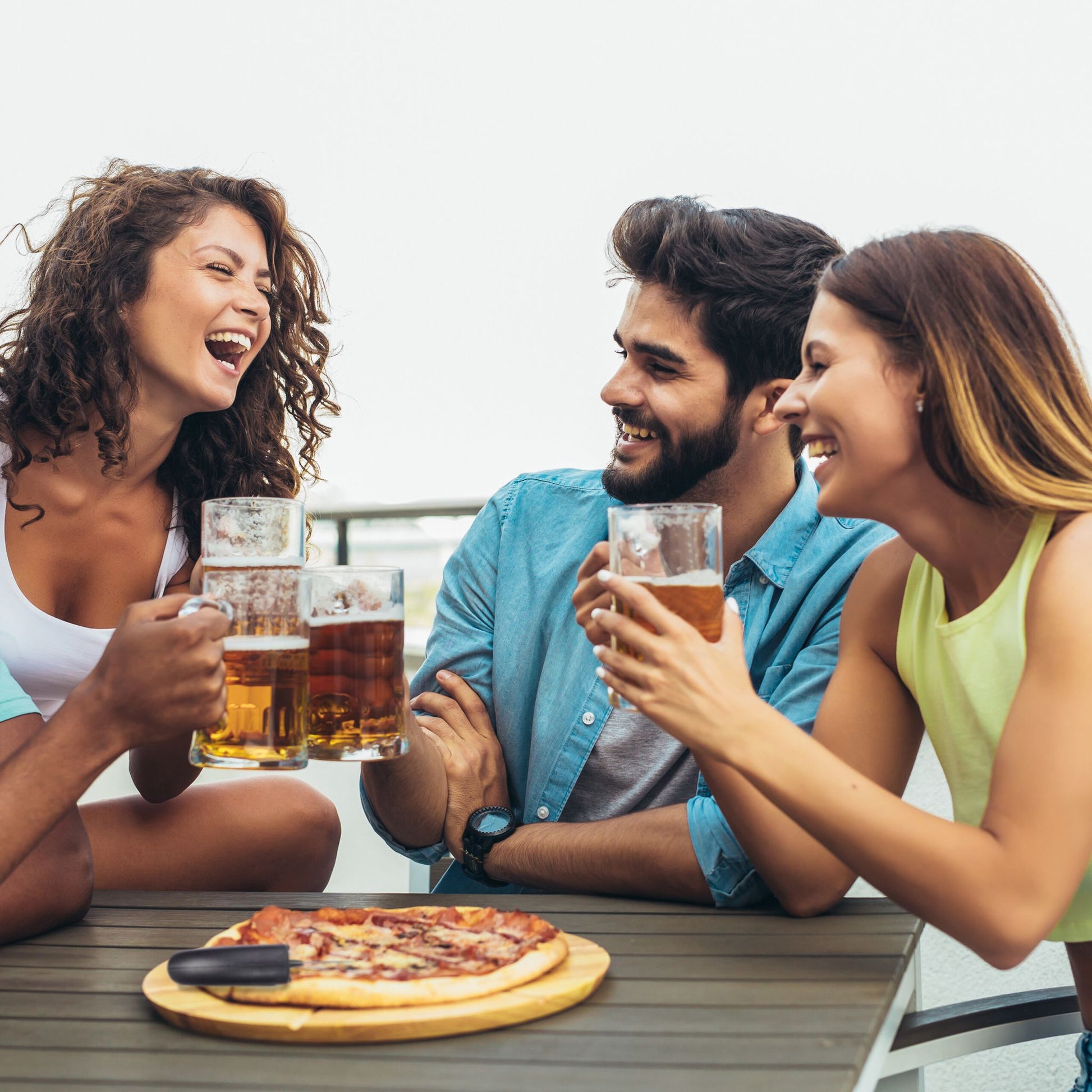 Pizzaschneider mit Edelstahlklinge Schwarz-Silber von Relaxdays