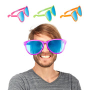 Riesenbrille Grün-Lila-Pink von Relaxdays