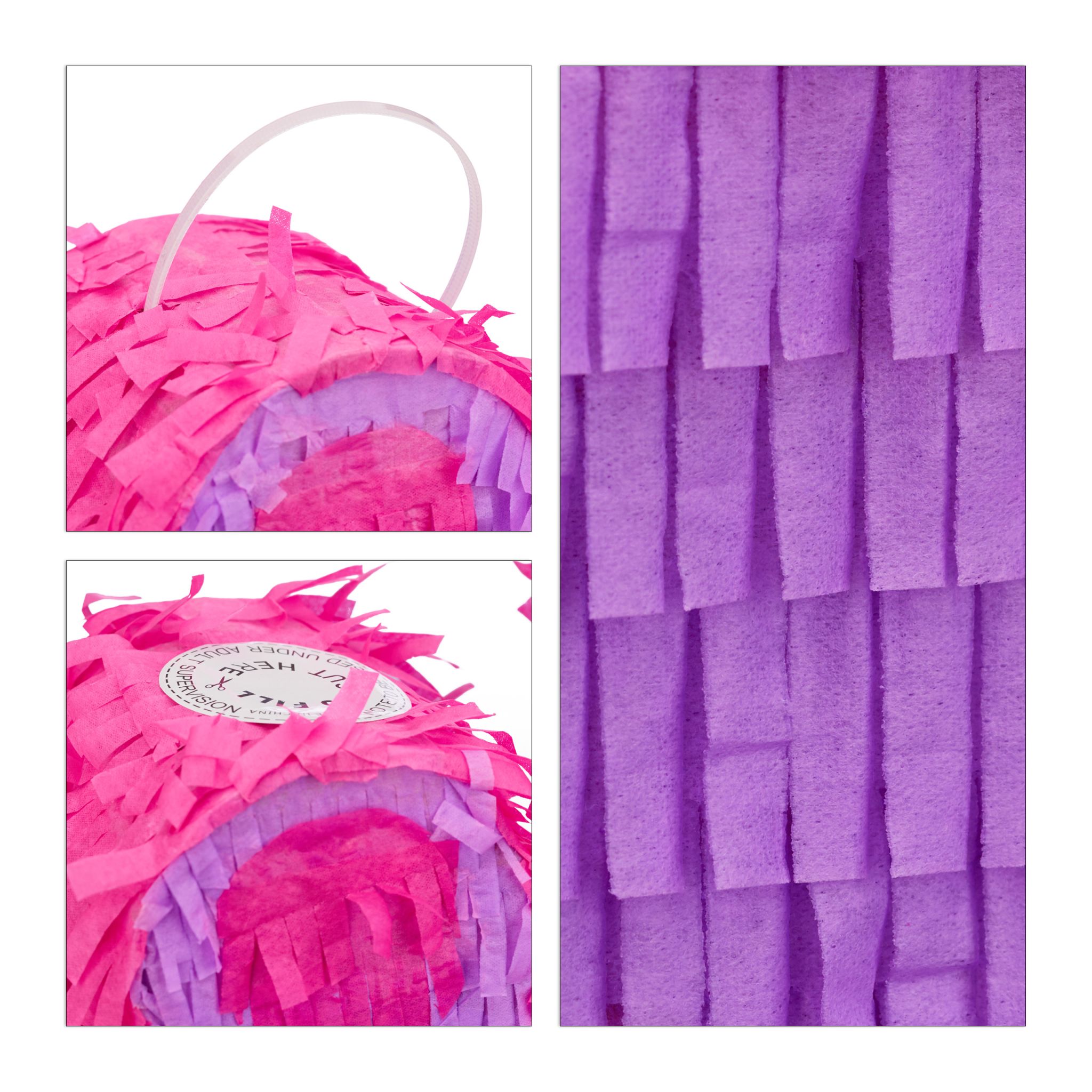 Pinata Krone Lila-Pink von Relaxdays