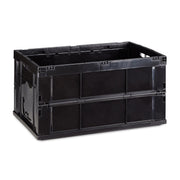 Klappbox stabil Schwarz von Relaxdays
