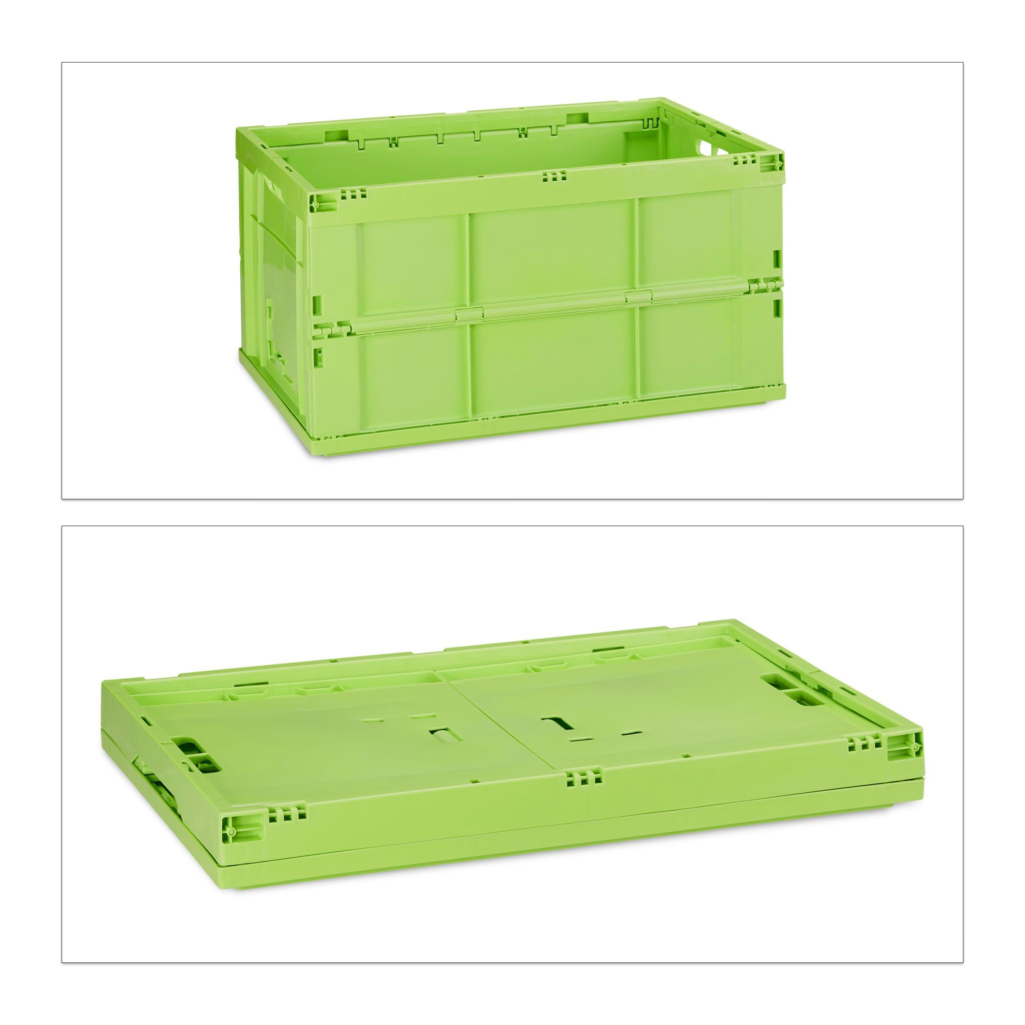 Klappbox stabil Grün von Relaxdays