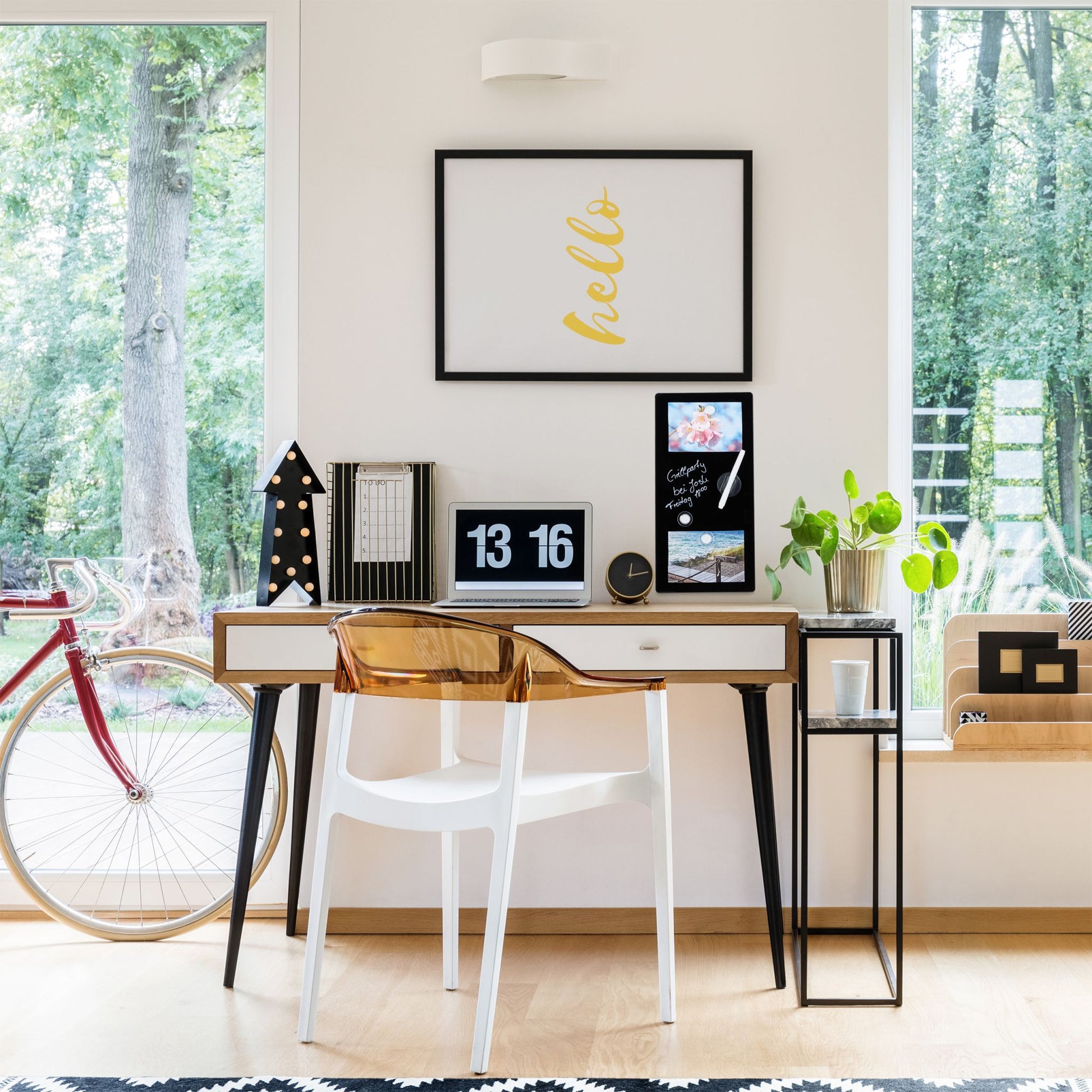 Magnettafel Glas Schwarz von Relaxdays