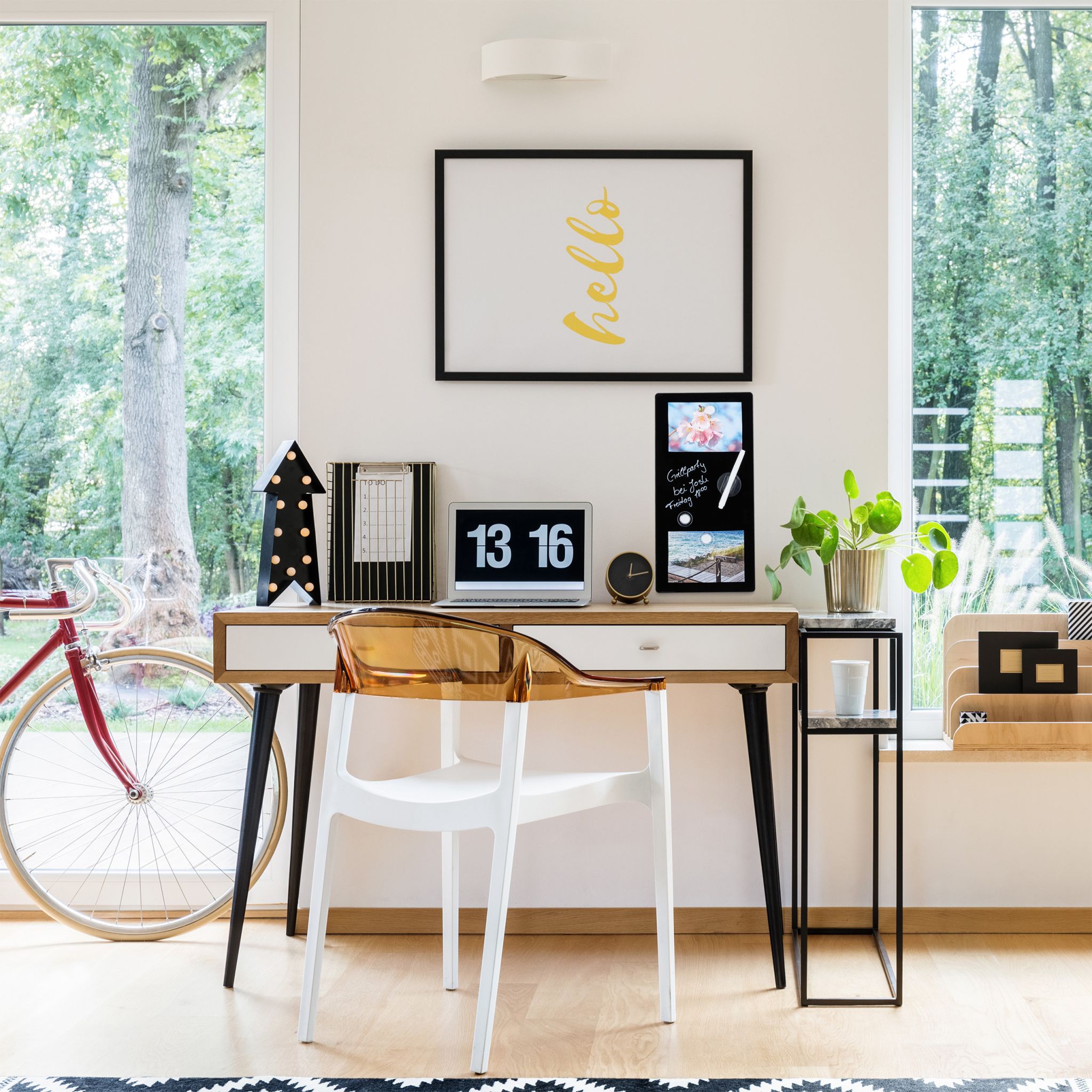 Magnettafel Glas Schwarz von Relaxdays
