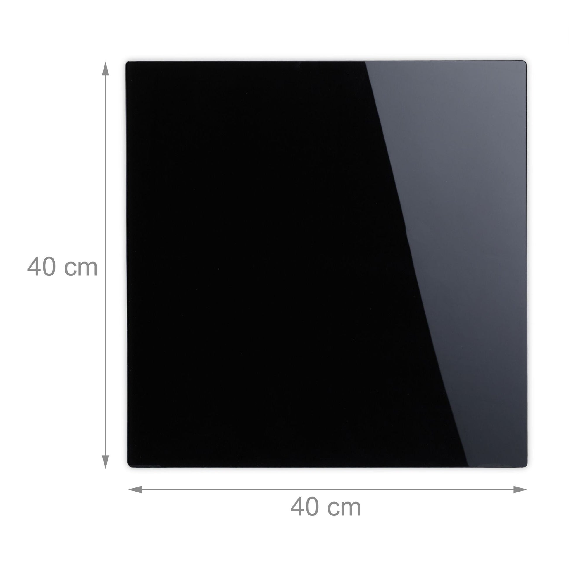 Magnettafel Glas Schwarz von Relaxdays
