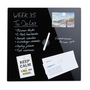 Magnettafel Glas Schwarz von Relaxdays