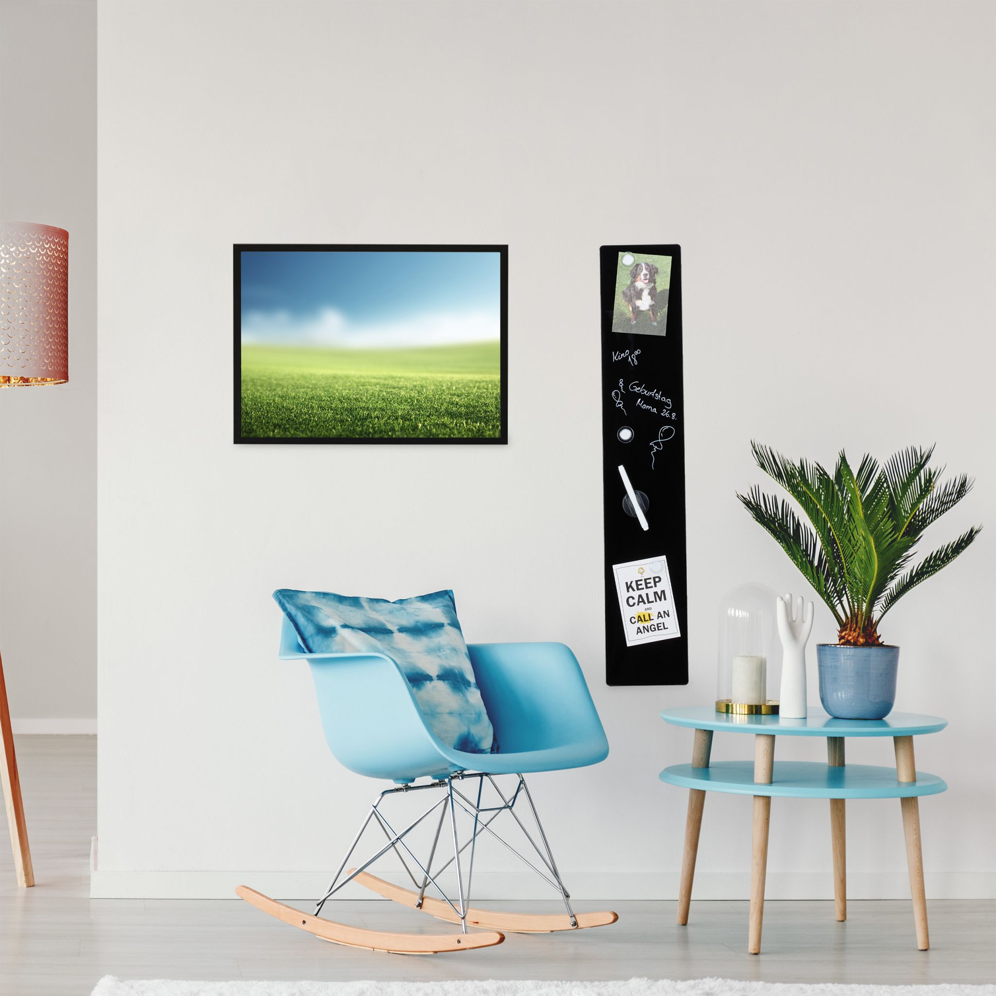 Magnettafel Glas Schwarz von Relaxdays