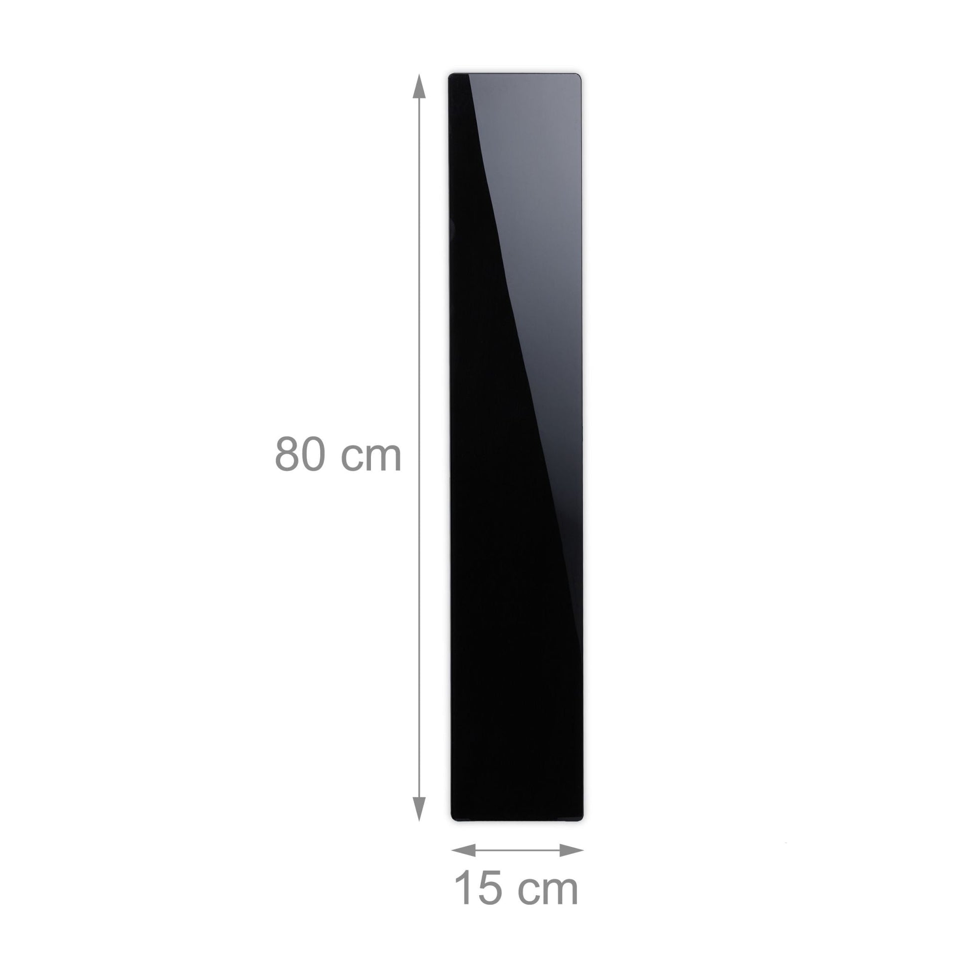 Magnettafel Glas Schwarz von Relaxdays