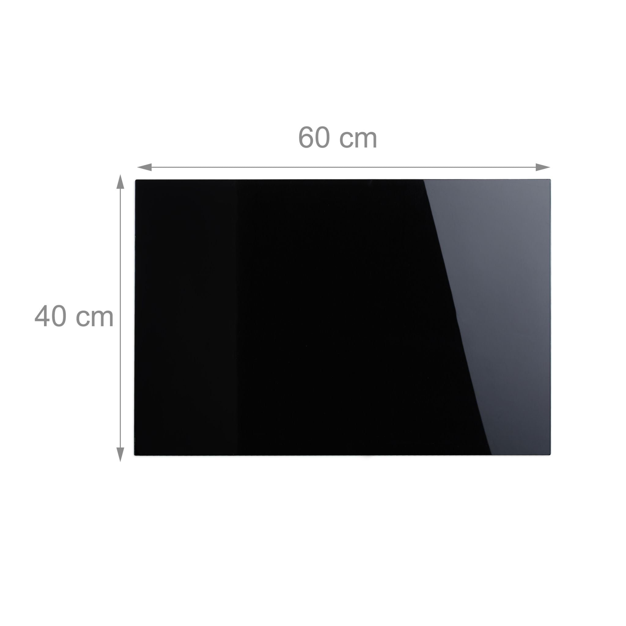 Magnettafel Glas Schwarz von Relaxdays