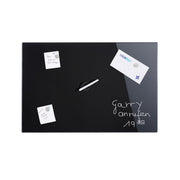 Magnettafel Glas Schwarz von Relaxdays