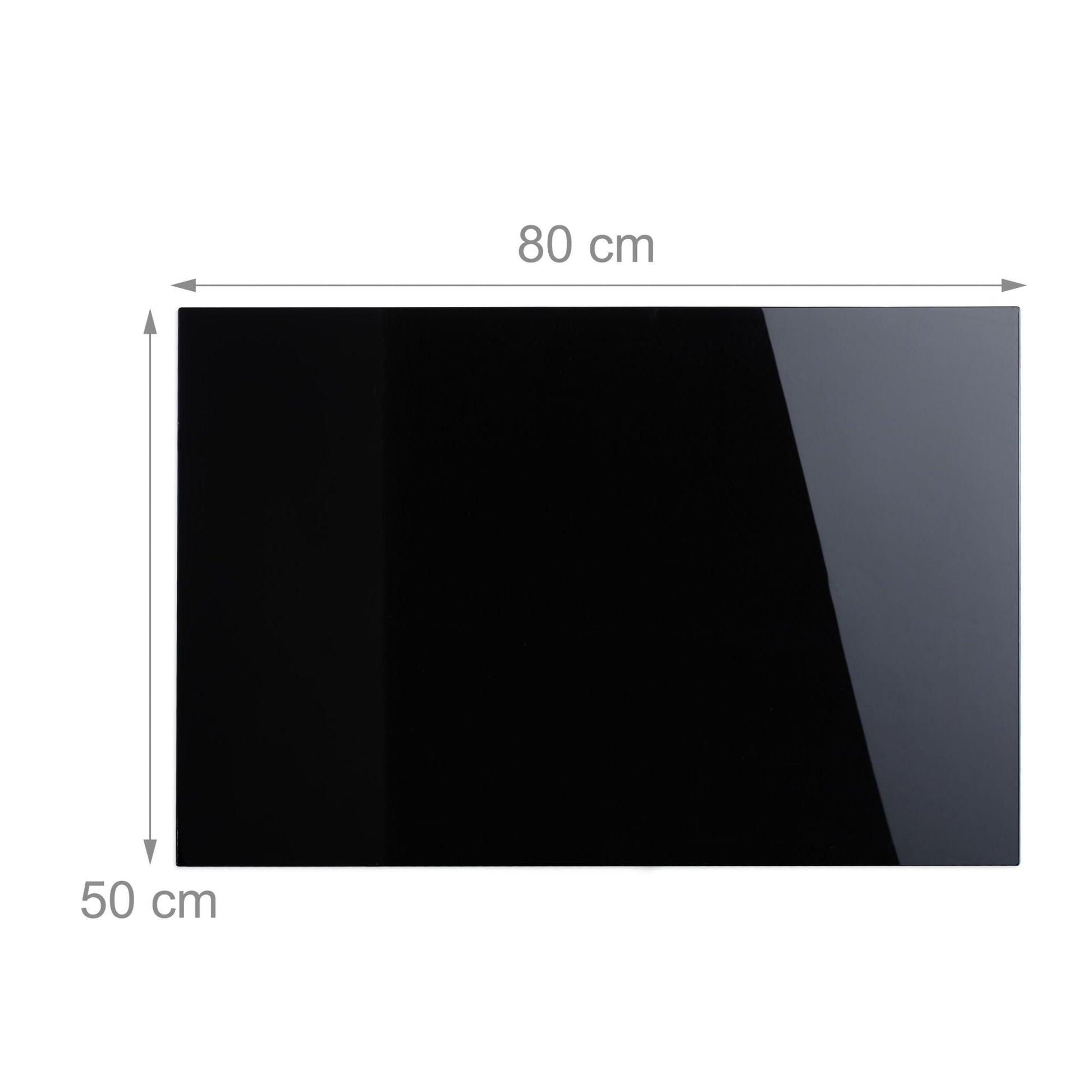 Magnettafel Glas Schwarz von Relaxdays