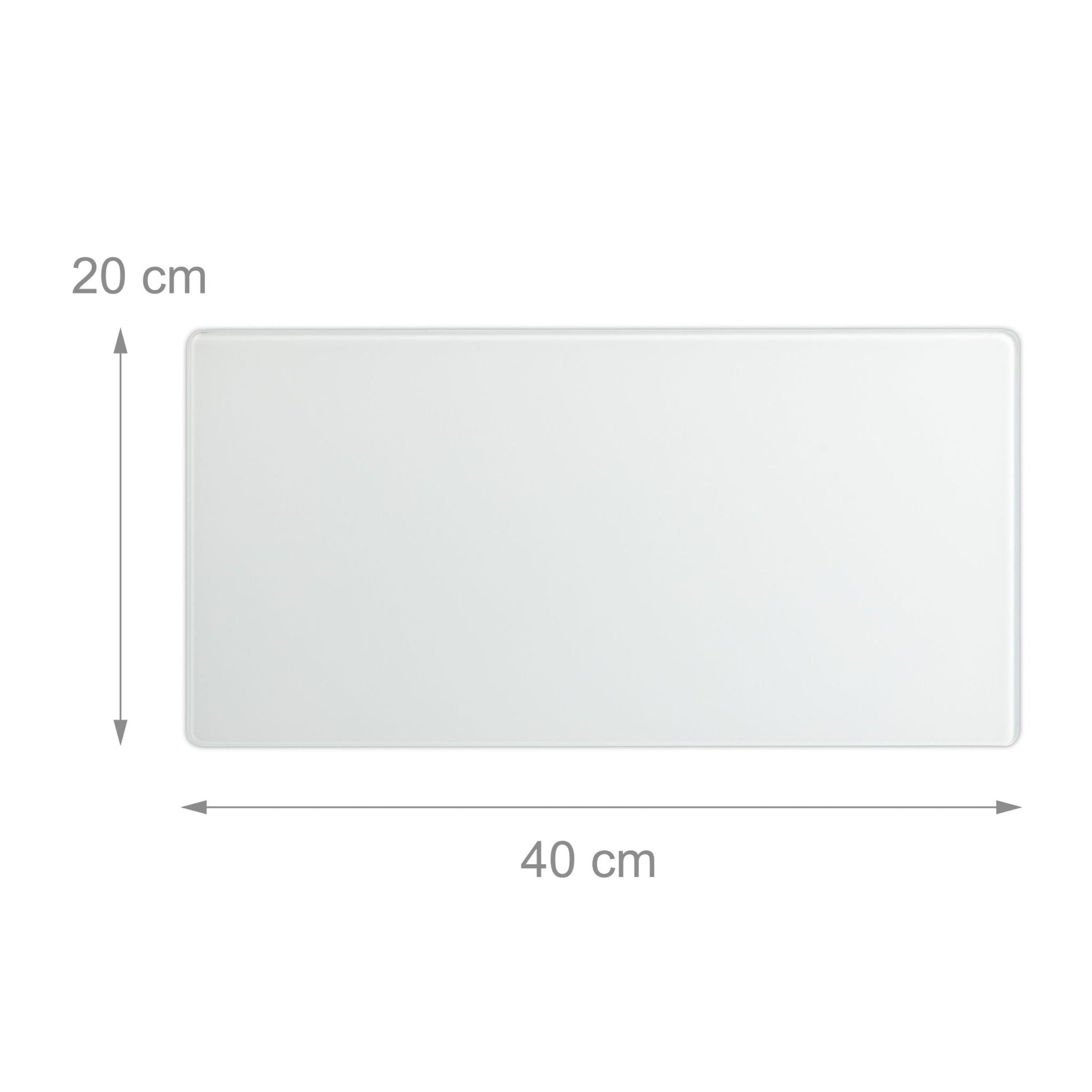 Glas-Magnetboard Weiss von Relaxdays