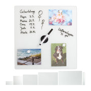 Glas-Magnetboard Weiss von Relaxdays