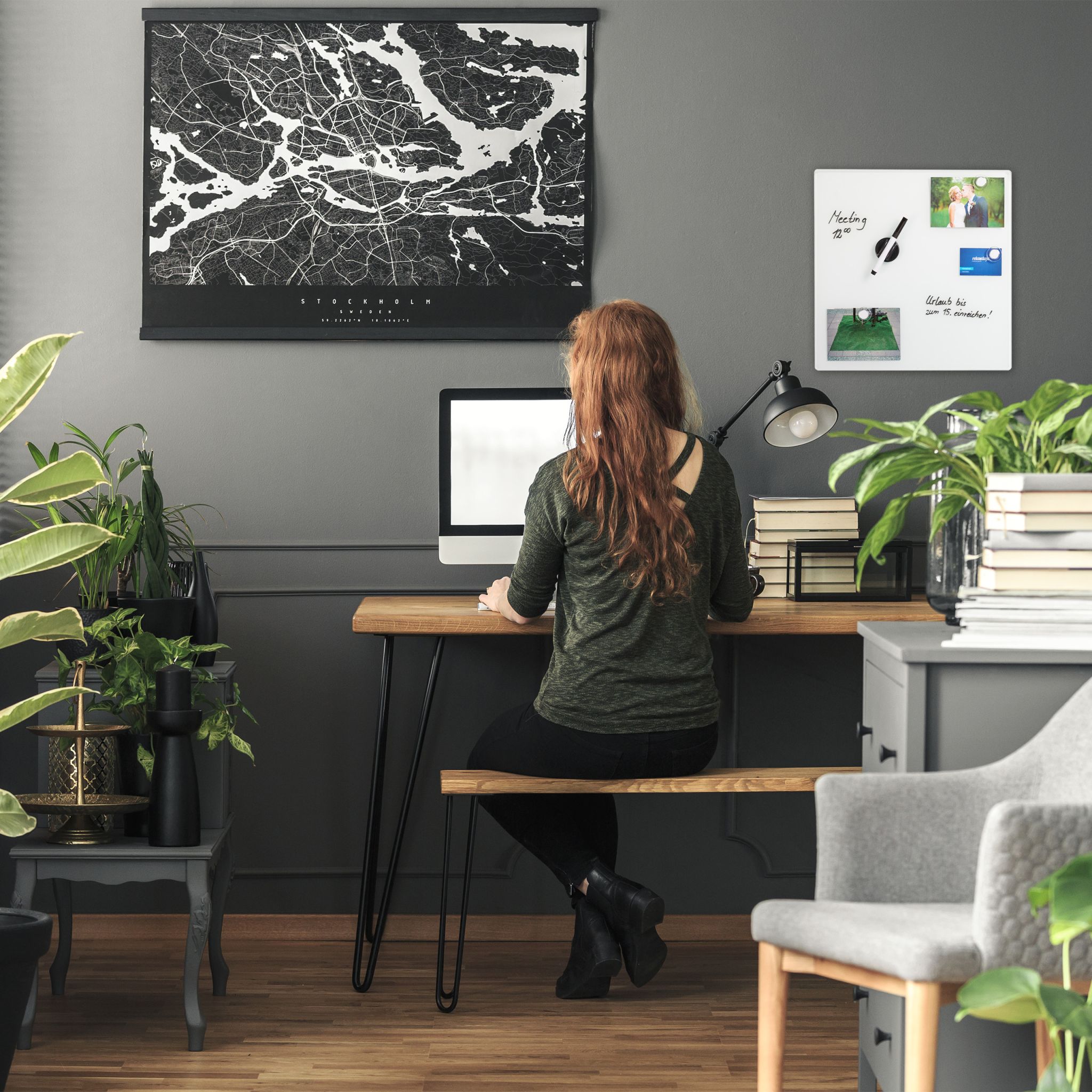 Glas-Magnetboard Weiss von Relaxdays