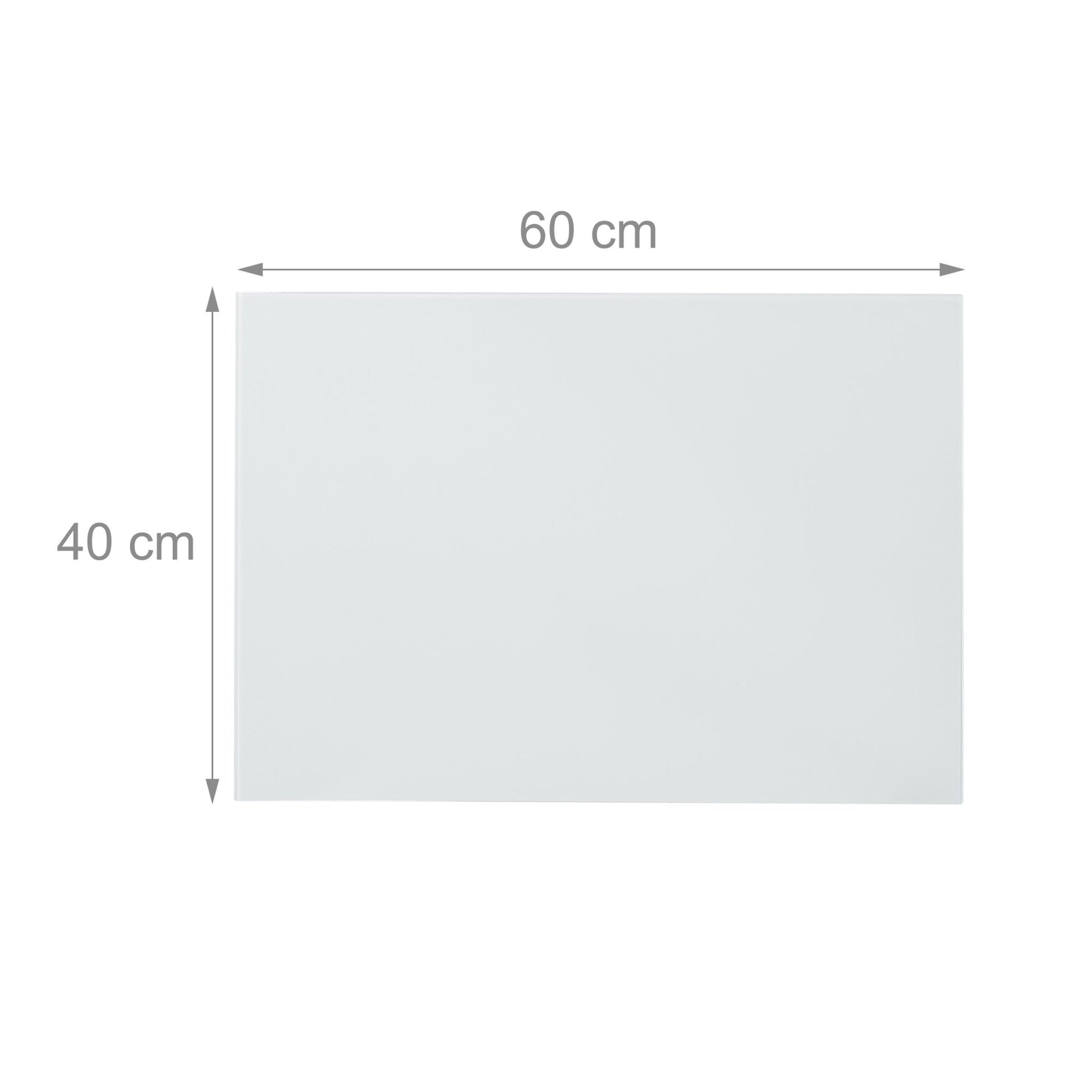 Glas-Magnetboard Weiss Weiss von Relaxdays