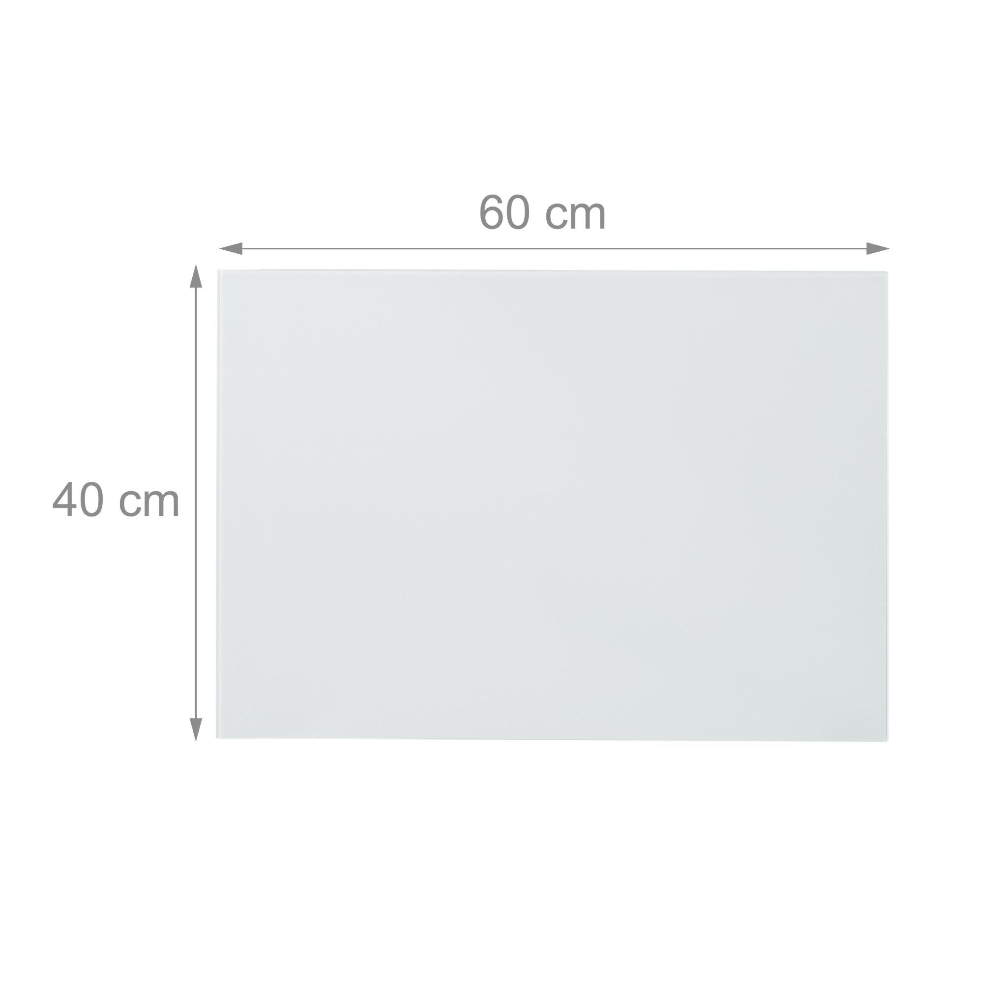 Glas-Magnetboard Weiss Weiss von Relaxdays