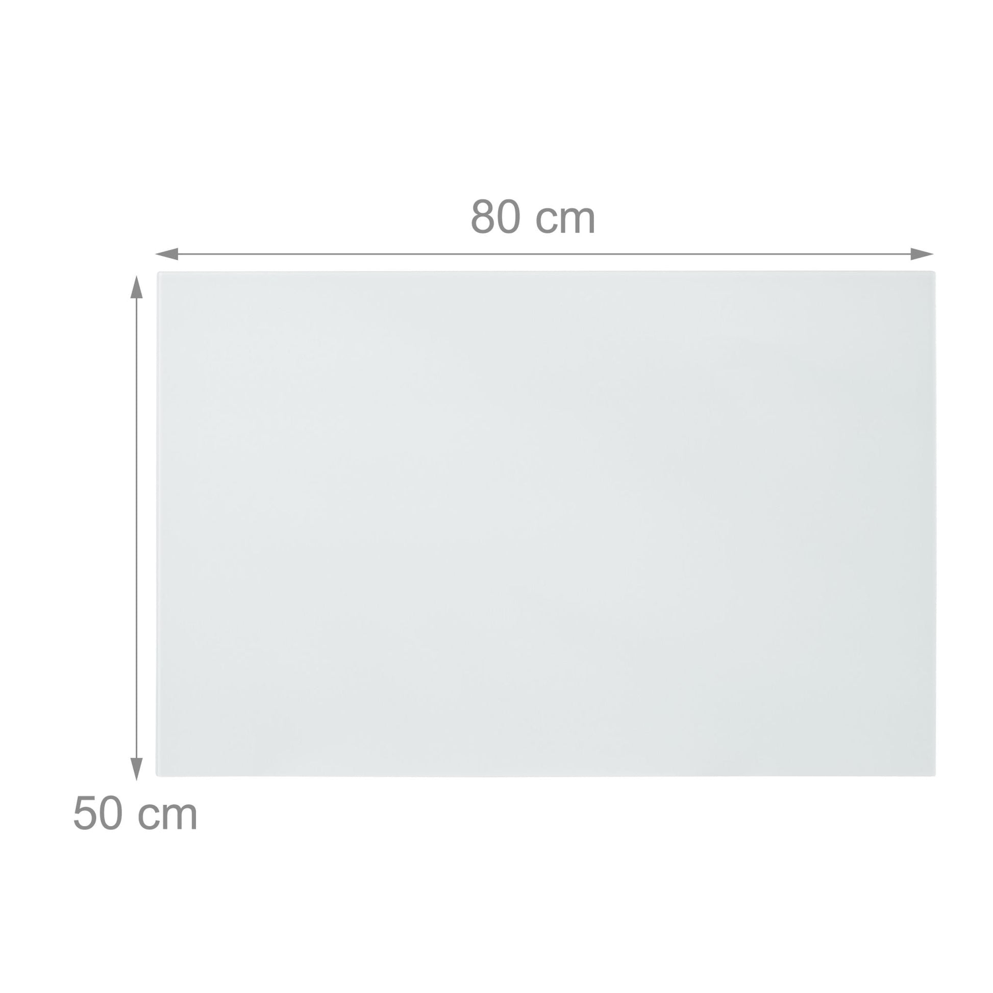 Glas-Magnetboard Weiss Weiss von Relaxdays