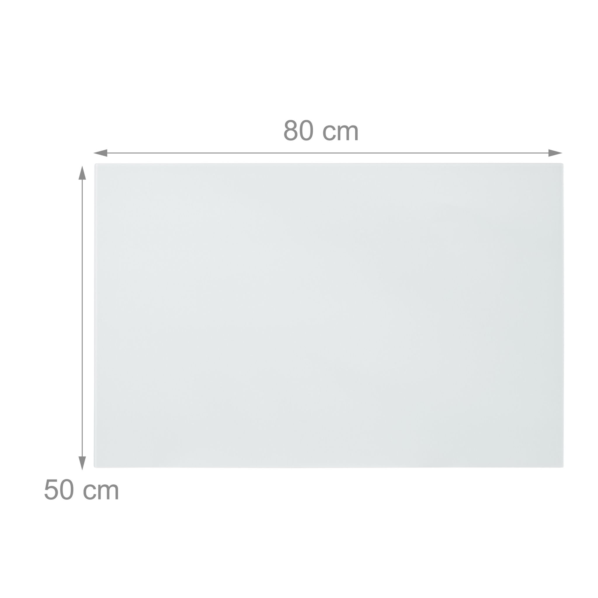 Glas-Magnetboard Weiss Weiss von Relaxdays