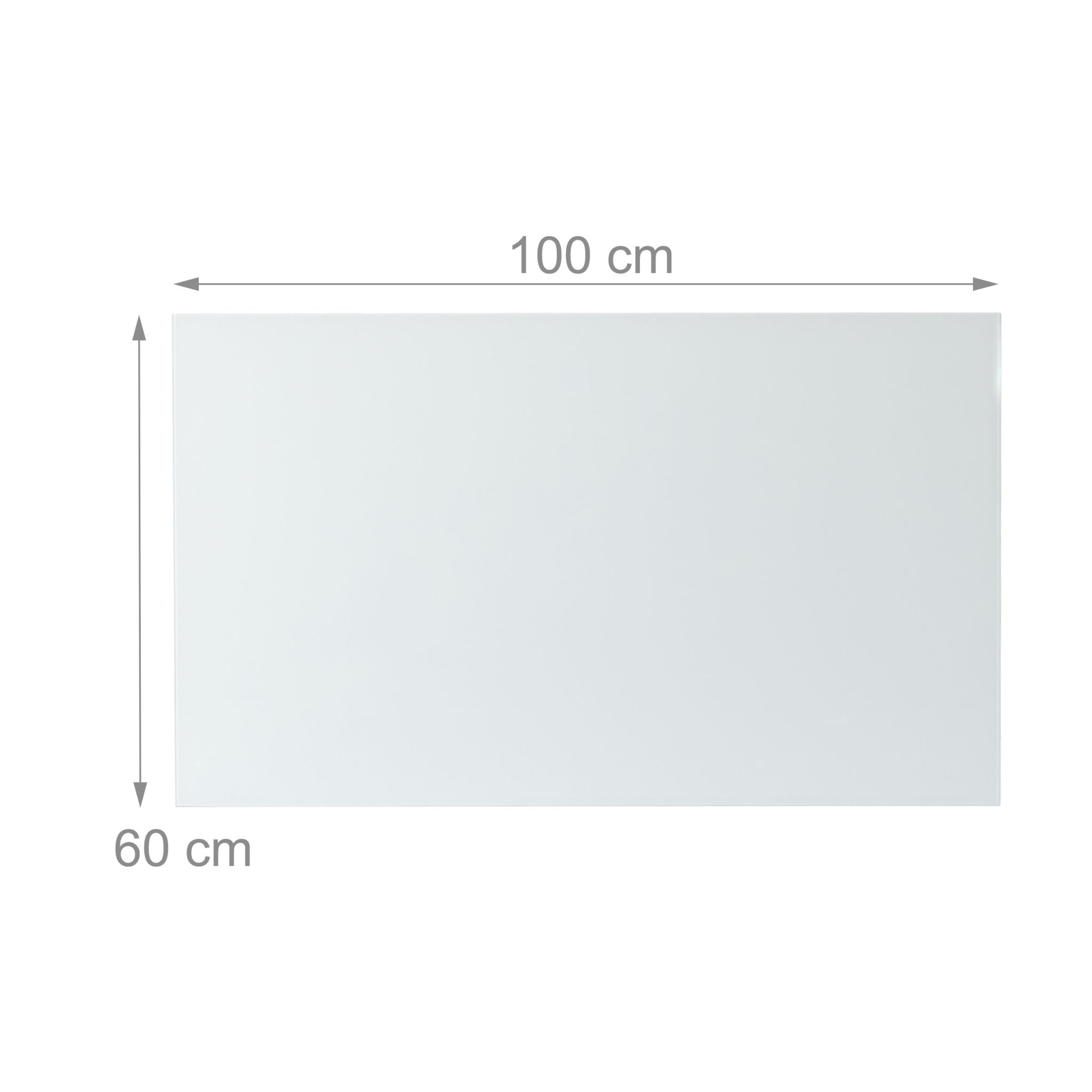 Glas-Magnetboard Weiss Weiss von Relaxdays