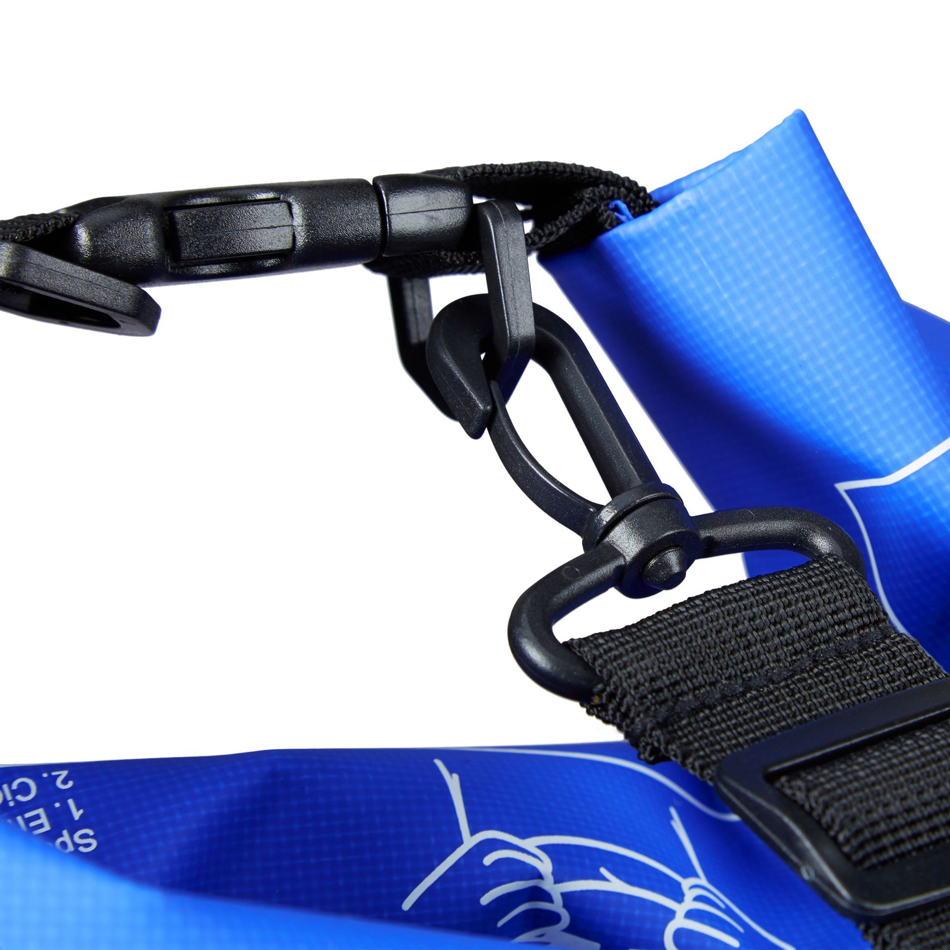 Ocean Pack 5L wasserdicht Weiss-Blau-Schwarz von Relaxdays