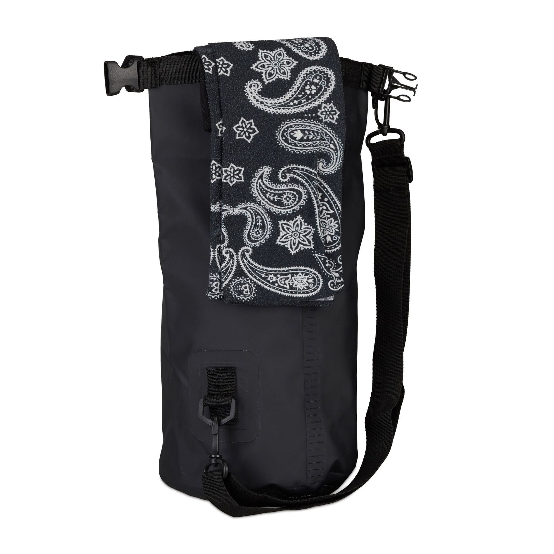 Ocean Pack 5L wasserdicht Weiss-Schwarz von Relaxdays