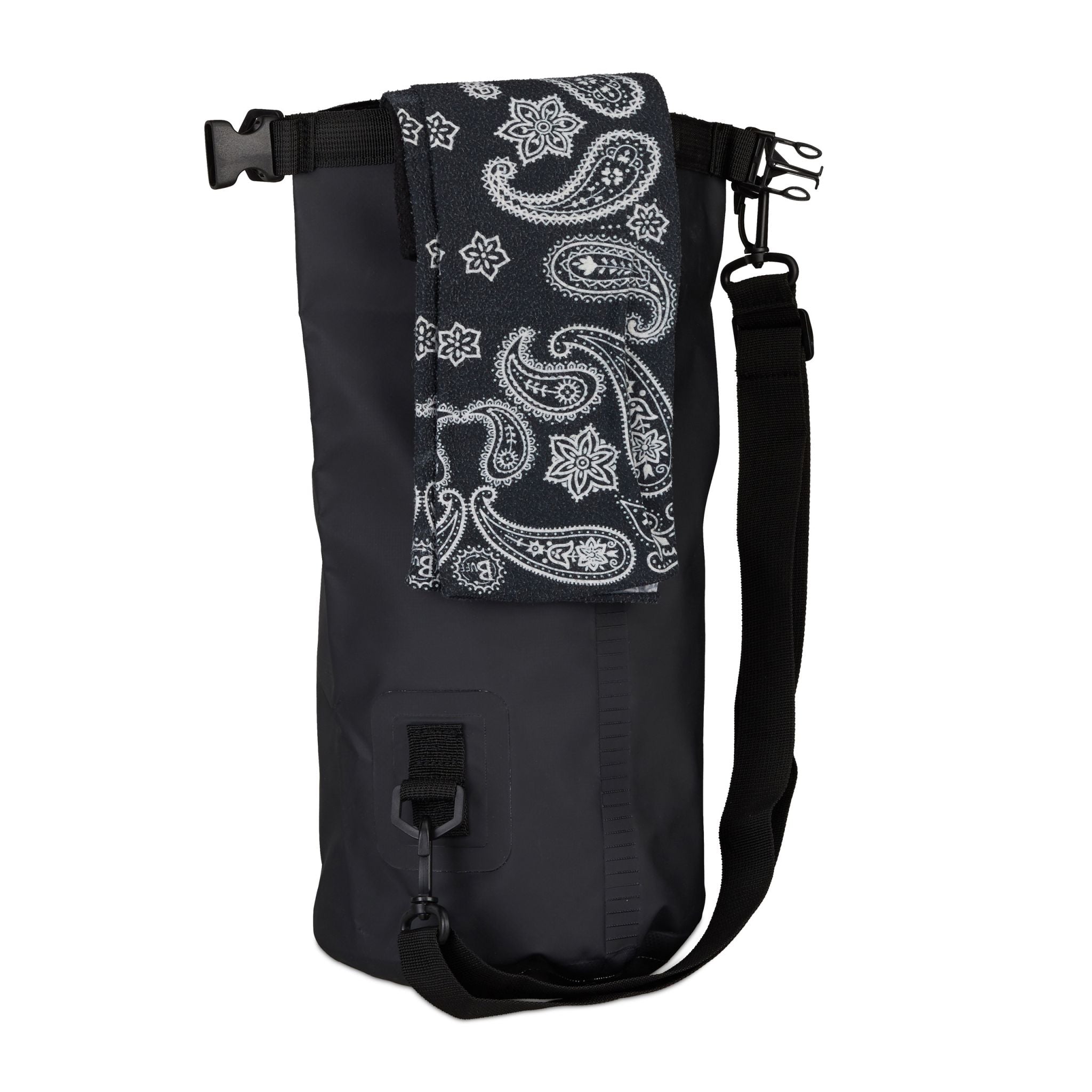 Ocean Pack 5L wasserdicht Weiss-Schwarz von Relaxdays