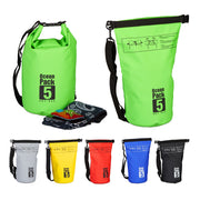 Ocean Pack 5L wasserdicht Grün-Schwarz von Relaxdays