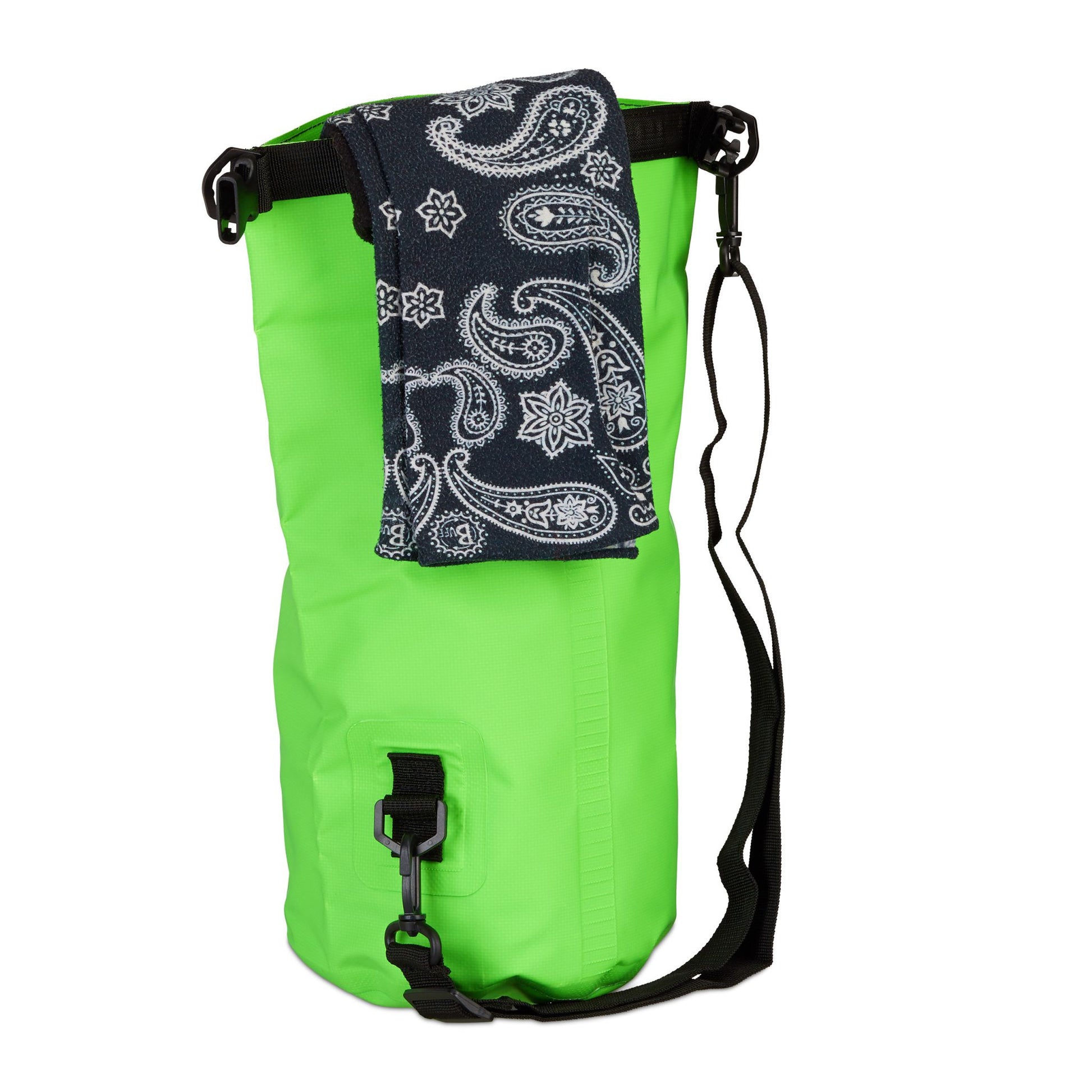 Ocean Pack 5L wasserdicht Grün-Schwarz von Relaxdays
