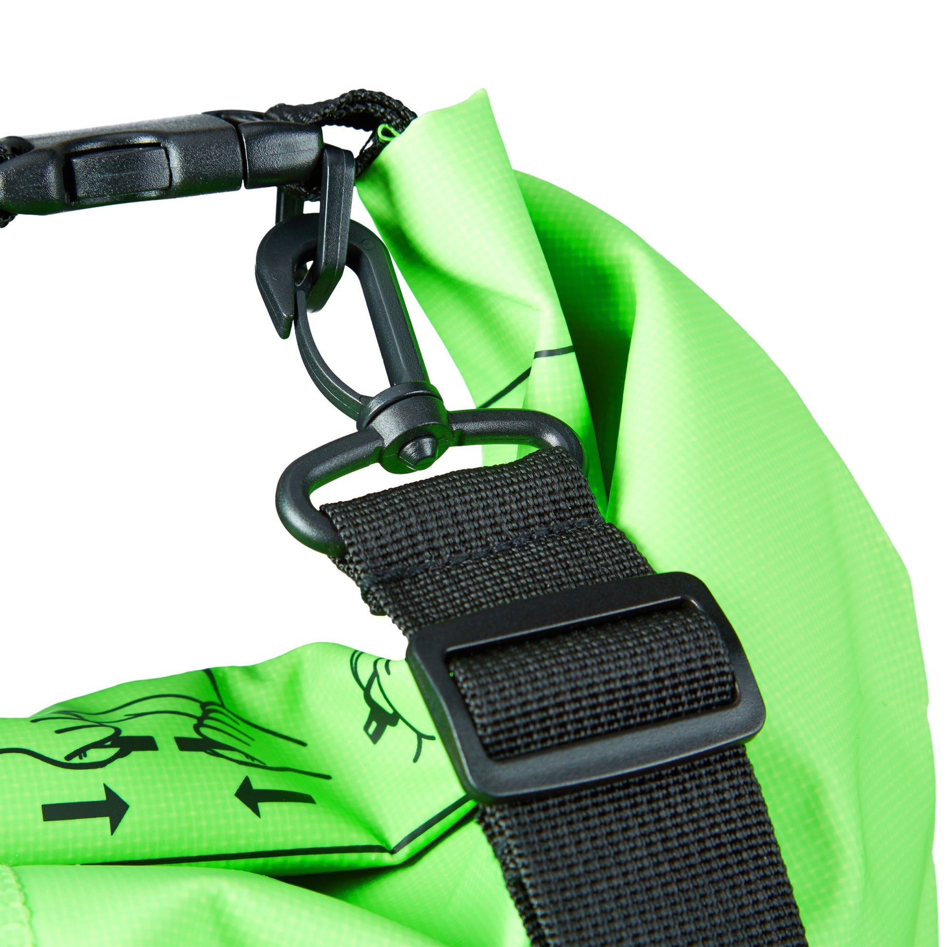 Ocean Pack 30L wasserdicht Grün-Schwarz von Relaxdays
