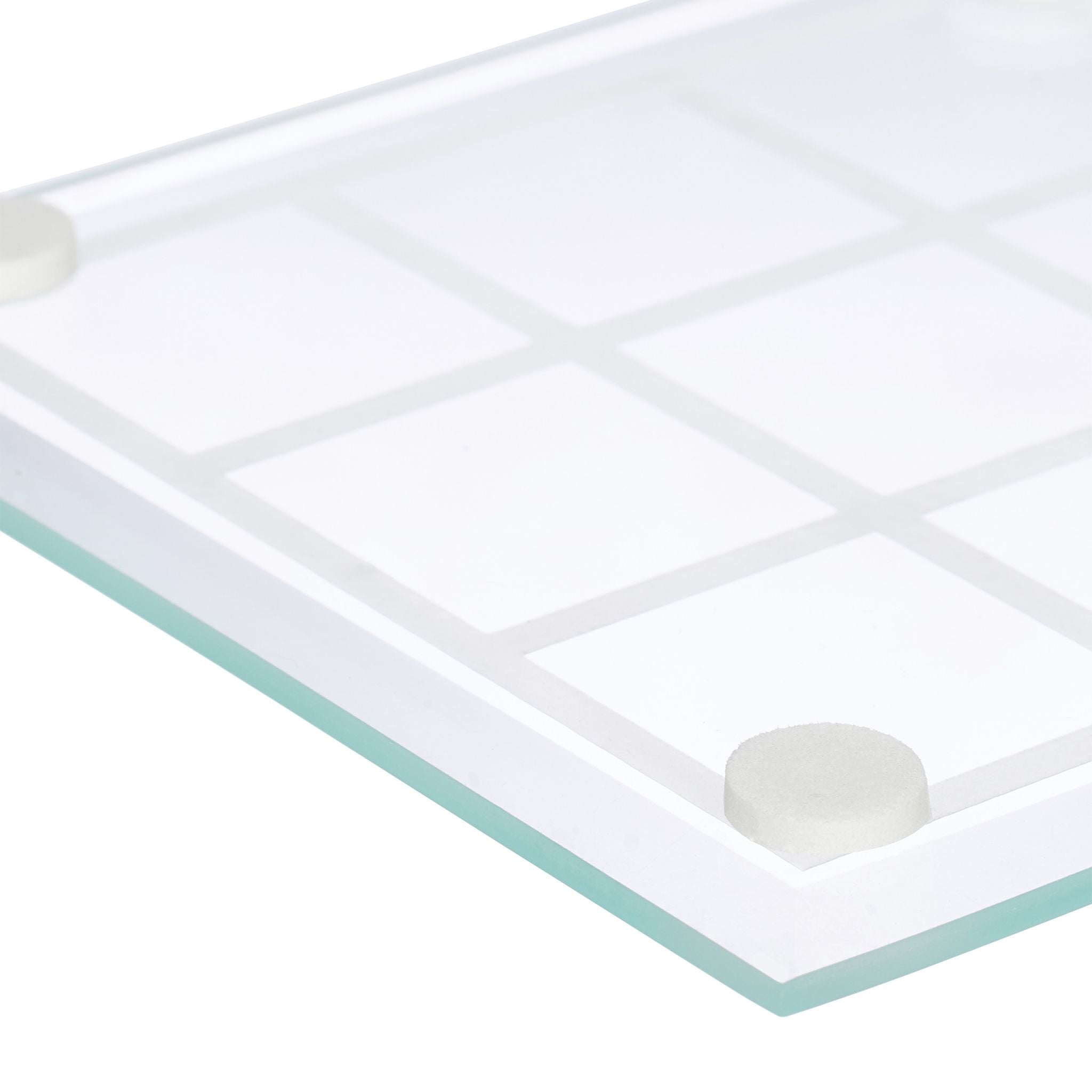 Tic Tac Toe Trinkspiel Weiss-Schwarz-Transparent von Relaxdays