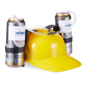 Party Trinkhelm Gelb-Schwarz-Transparent von Relaxdays