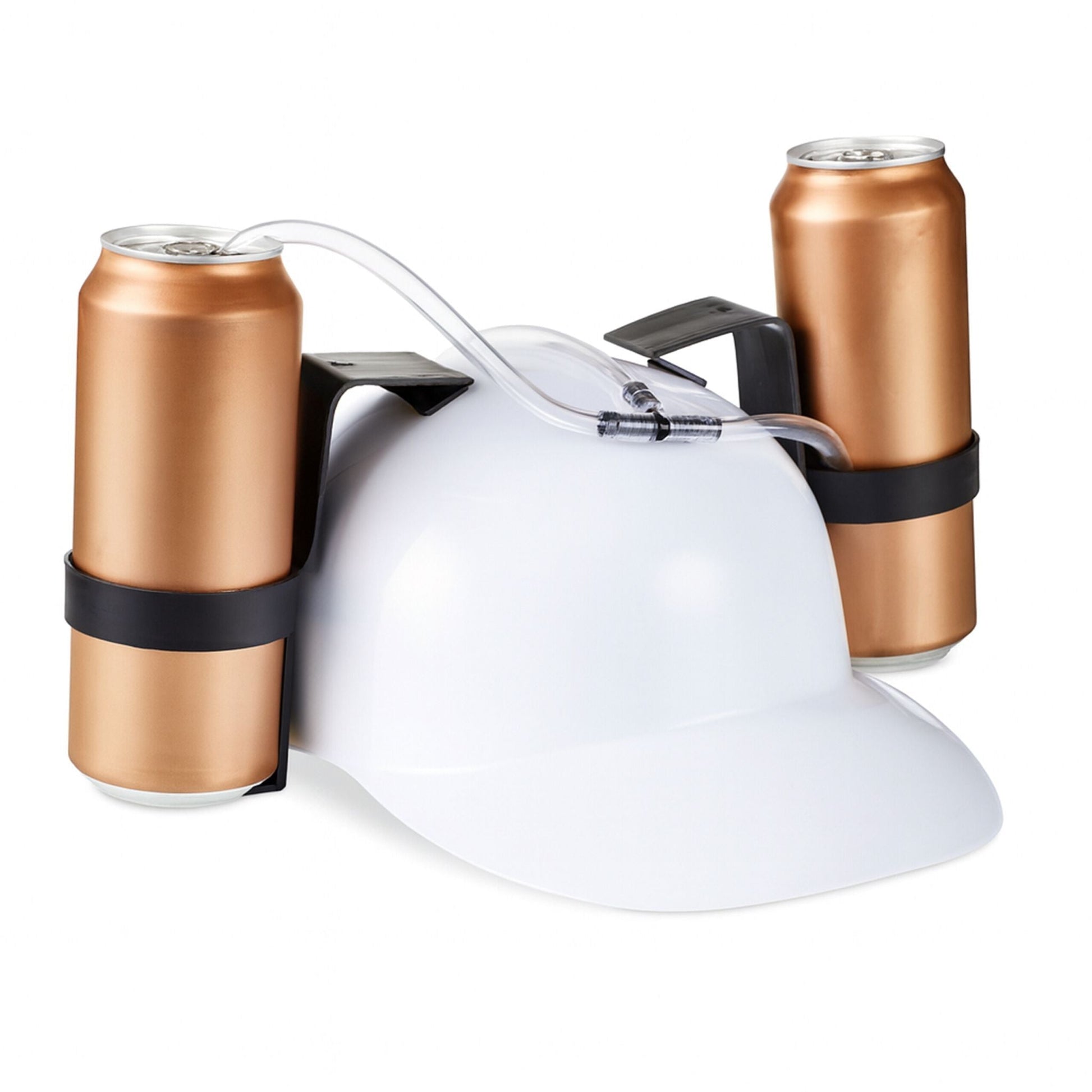 Party Trinkhelm Weiss-Schwarz-Transparent von Relaxdays